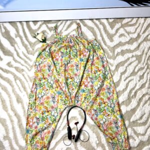 Girls Floral Jumpsuit