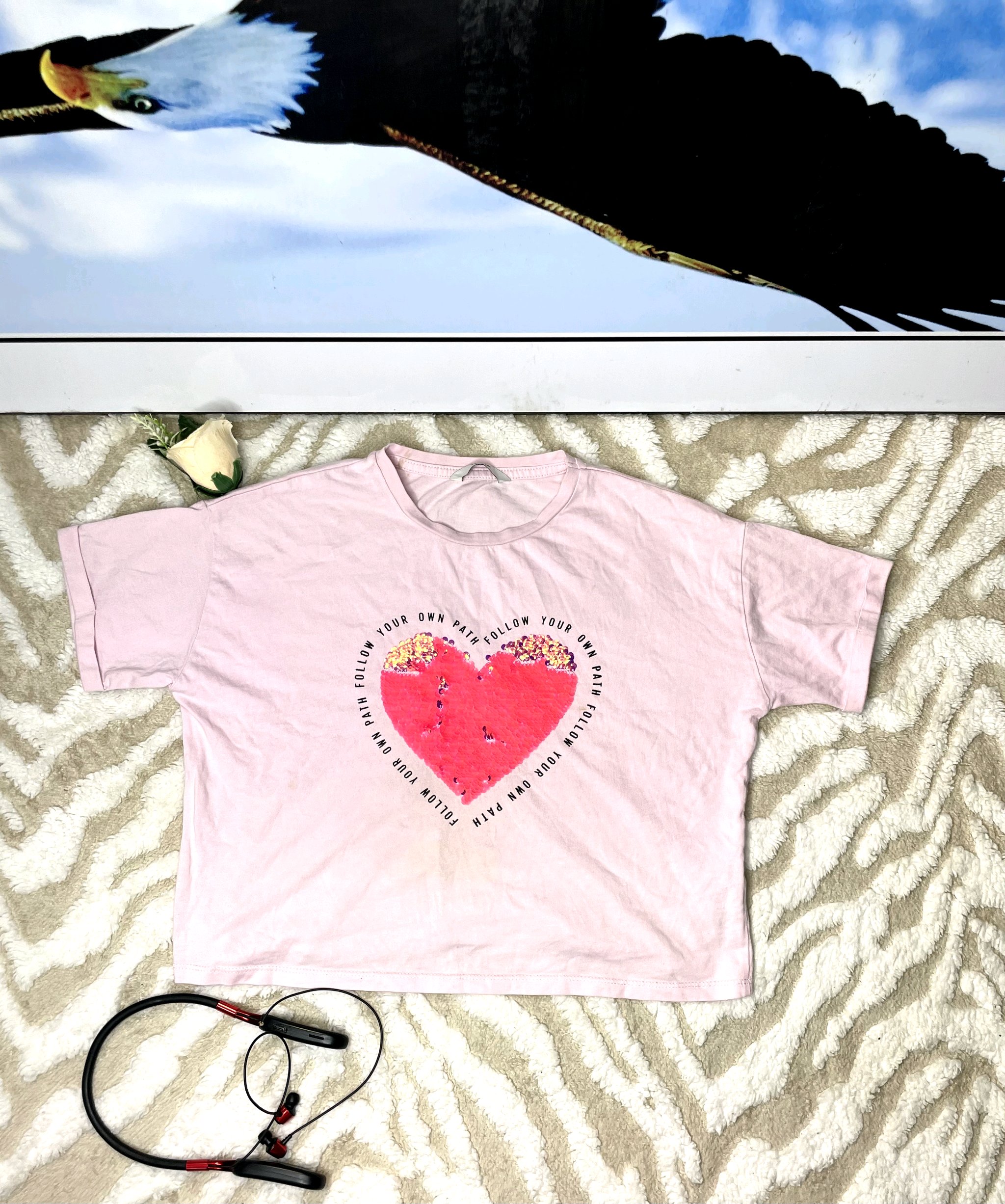 Pink Graphic T-shirt 2 Pink Graphic T-shirt - Image 2