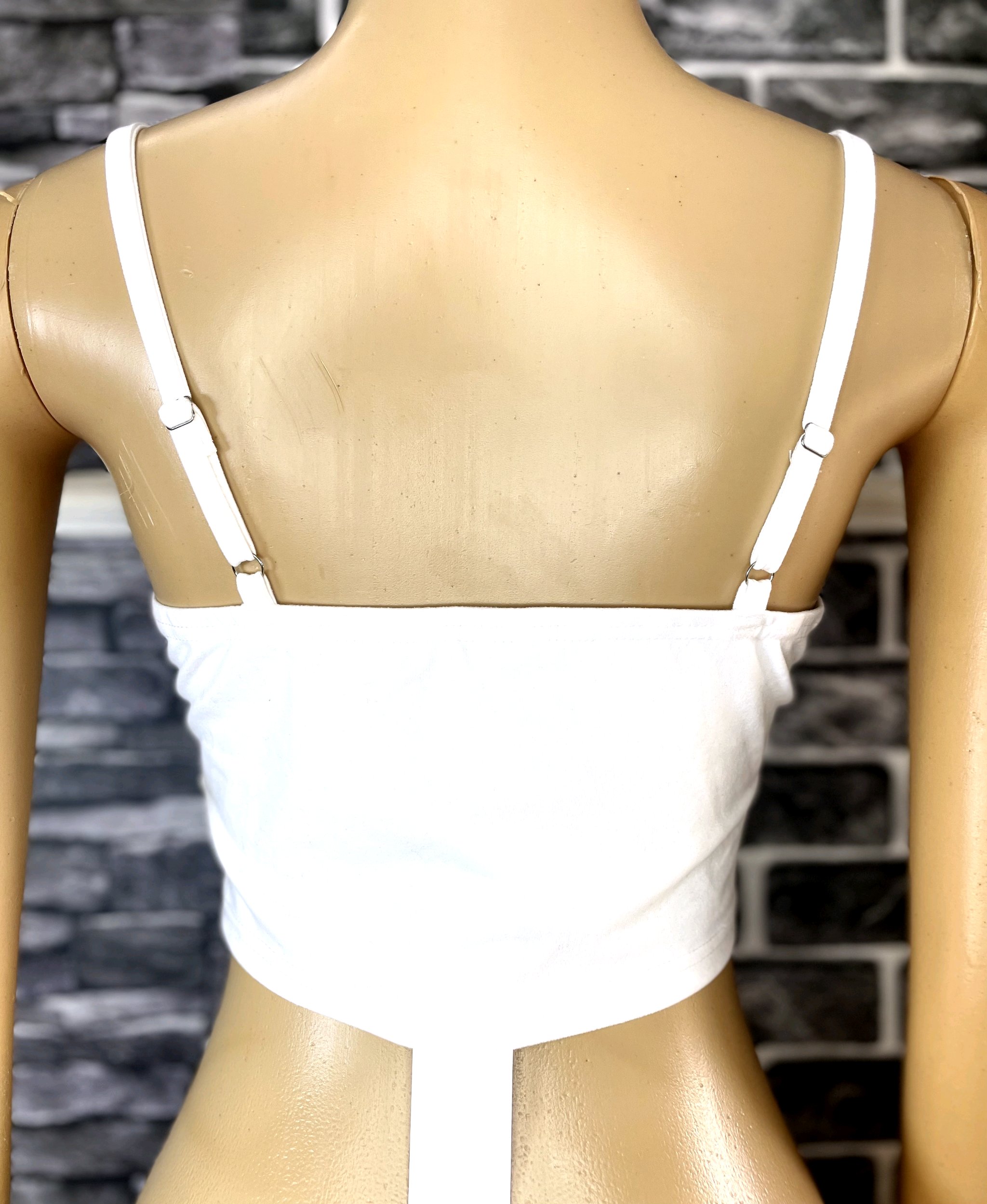 White Crop Camisole Top 3 White Crop Camisole Top - Image 3