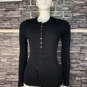 Elegant Ribbed Long Sleeve Top