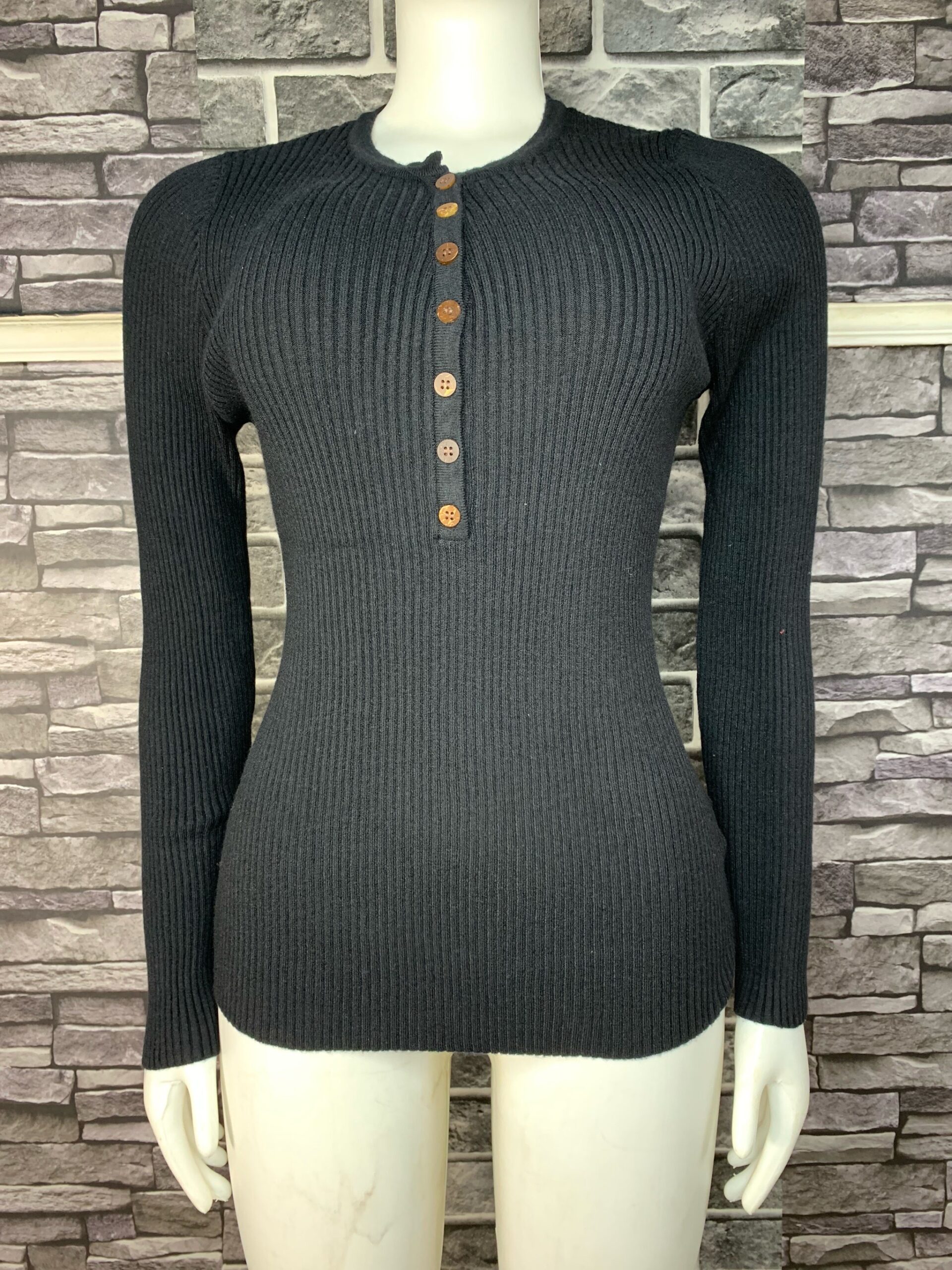 Elegant Ribbed Long Sleeve Top 3 Elegant Ribbed Long Sleeve Top - Image 3