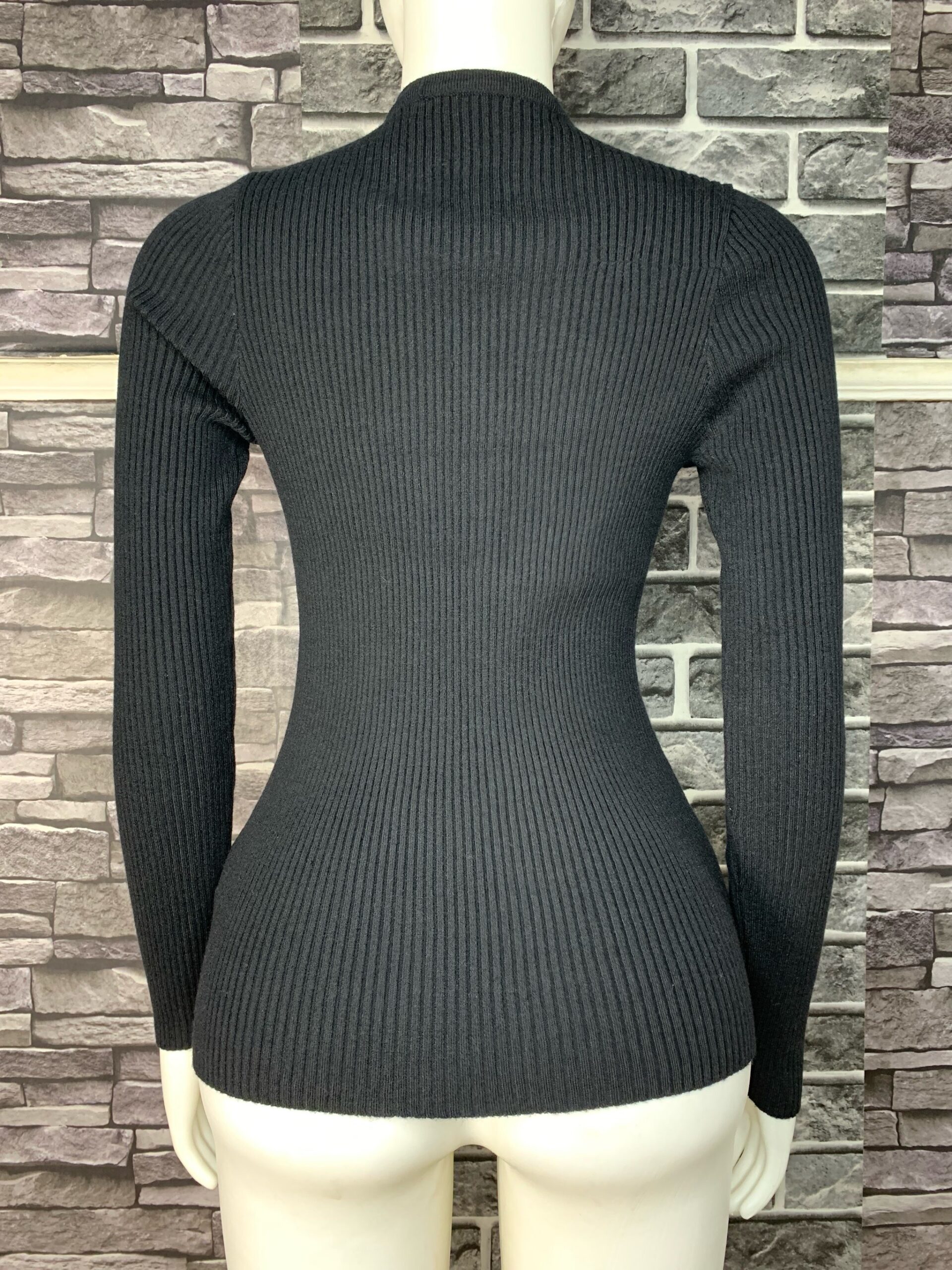 Elegant Ribbed Long Sleeve Top 4 Elegant Ribbed Long Sleeve Top - Image 4
