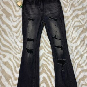 Elegant Ripped Slim Bootcut Jeans