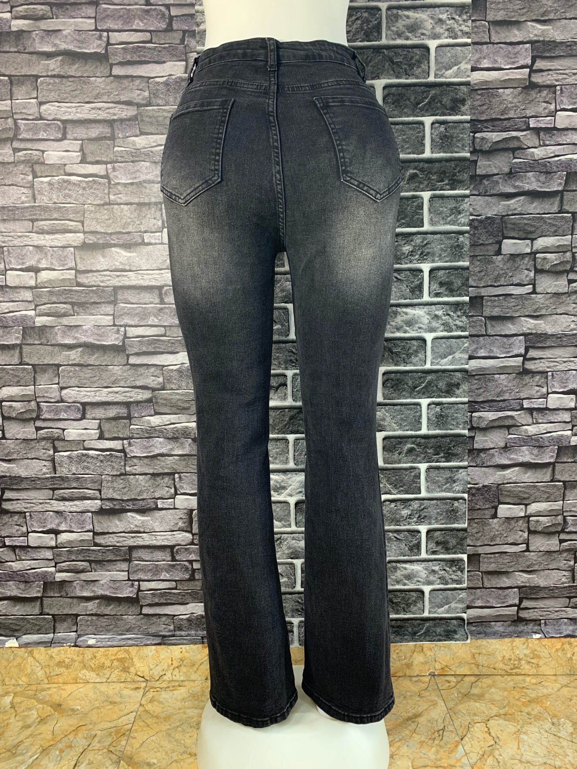 Elegant Ripped Slim Bootcut Jeans 5 Elegant Ripped Slim Bootcut Jeans - Image 5