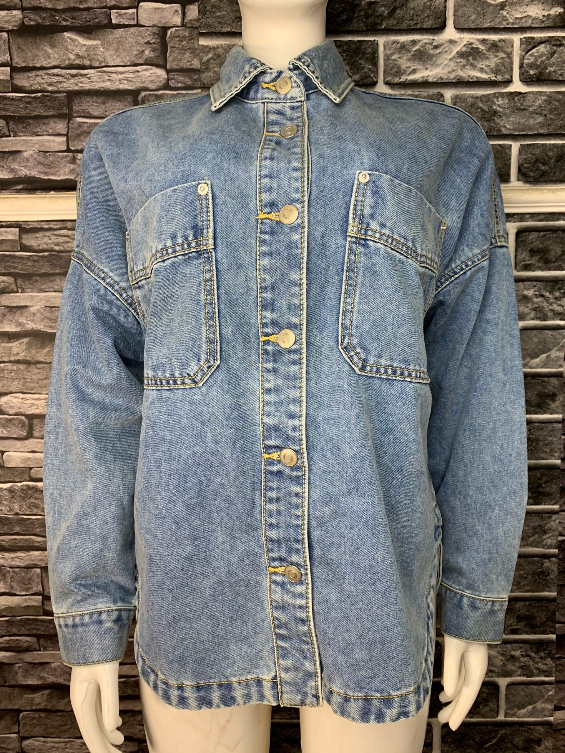 Stylish Oversized Denim Shirt 1 Stylish Oversized Denim Shirt