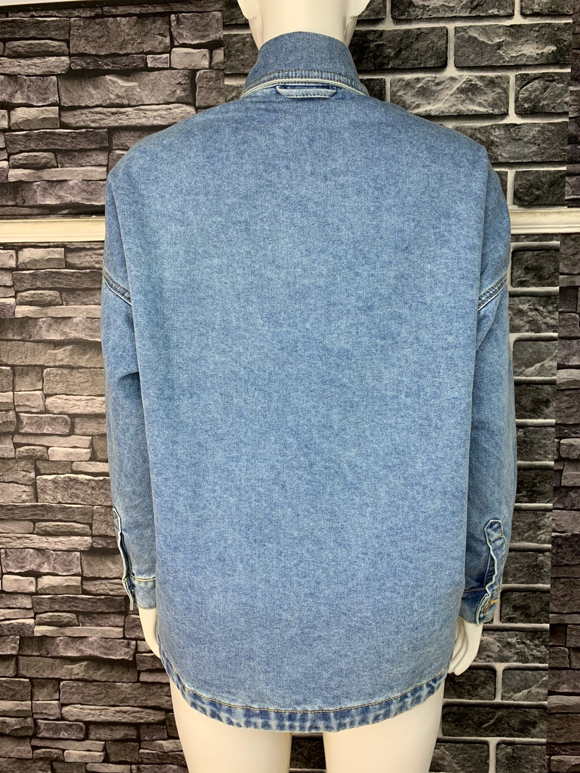 Stylish Oversized Denim Shirt 3 Stylish Oversized Denim Shirt - Image 3