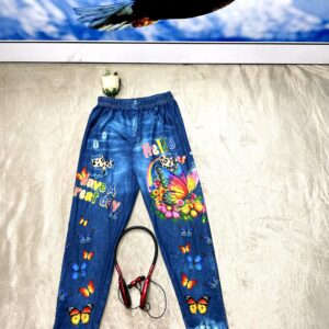 Home 18 Butterfly Print Girls leggings