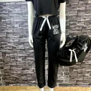 Home 12 Black Lounge Wear Set