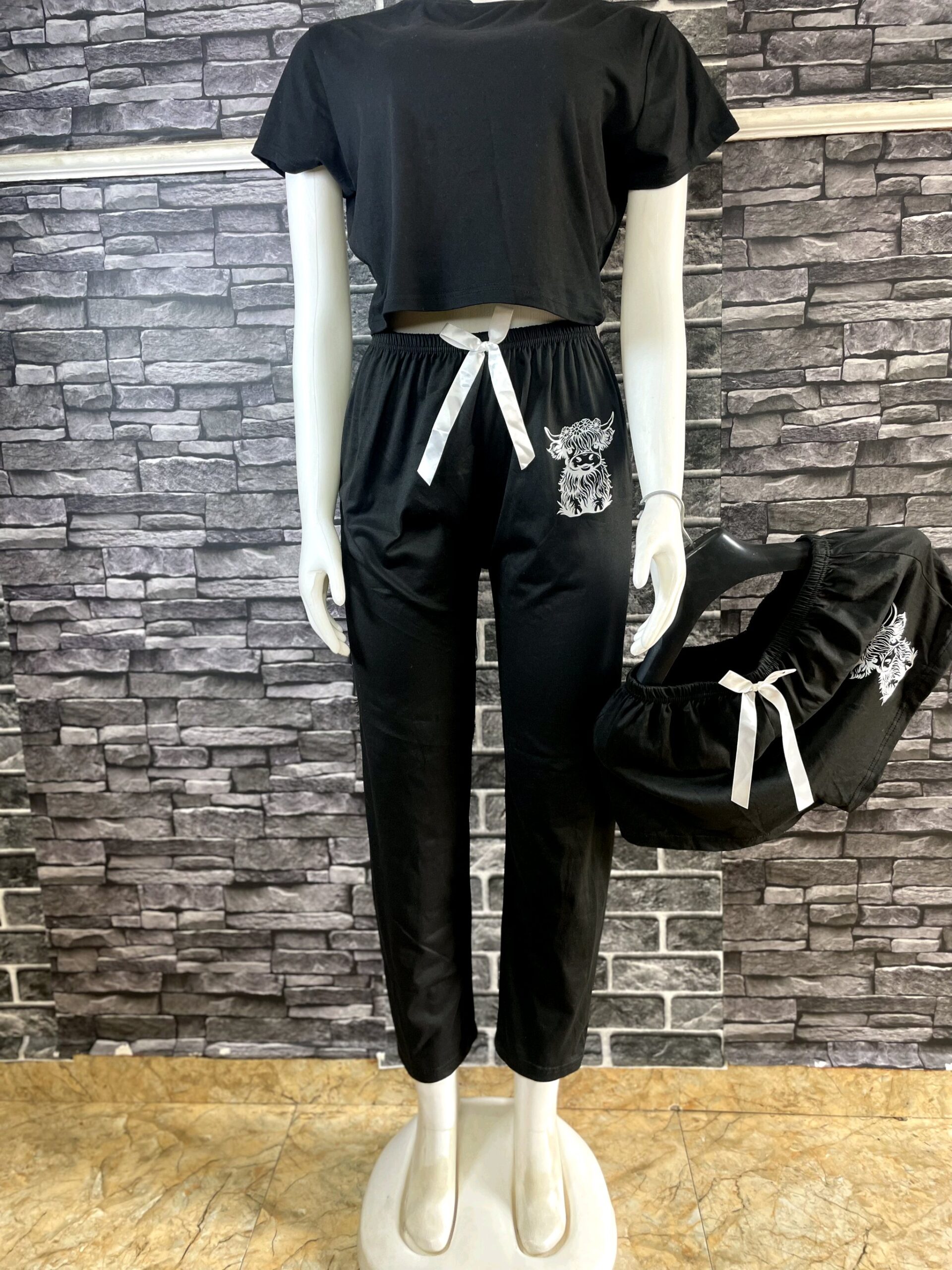Black Lounge Wear Set 1 Black Lounge Wear Set