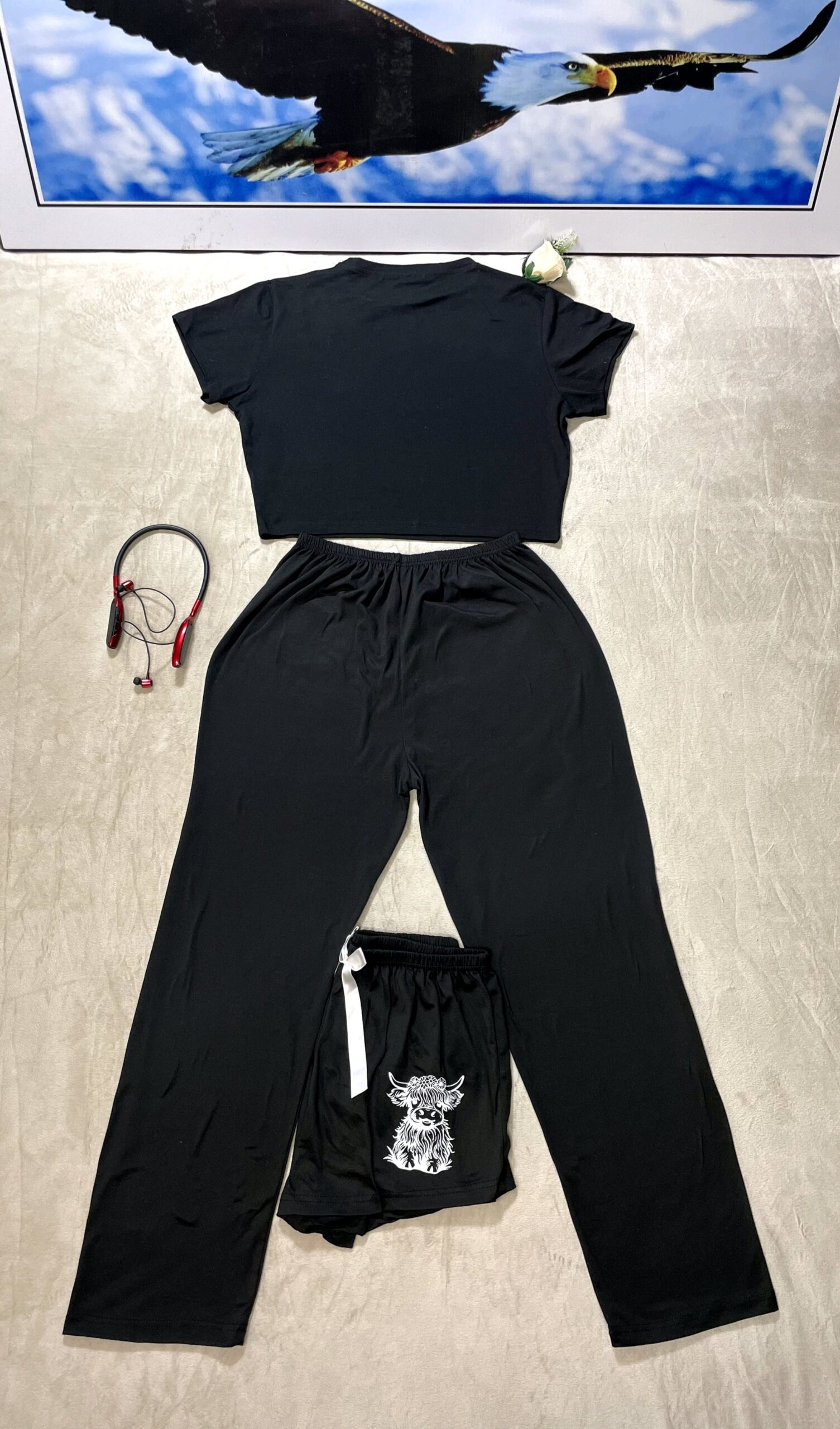 Black Lounge Wear Set 5 Black Lounge Wear Set - Image 5
