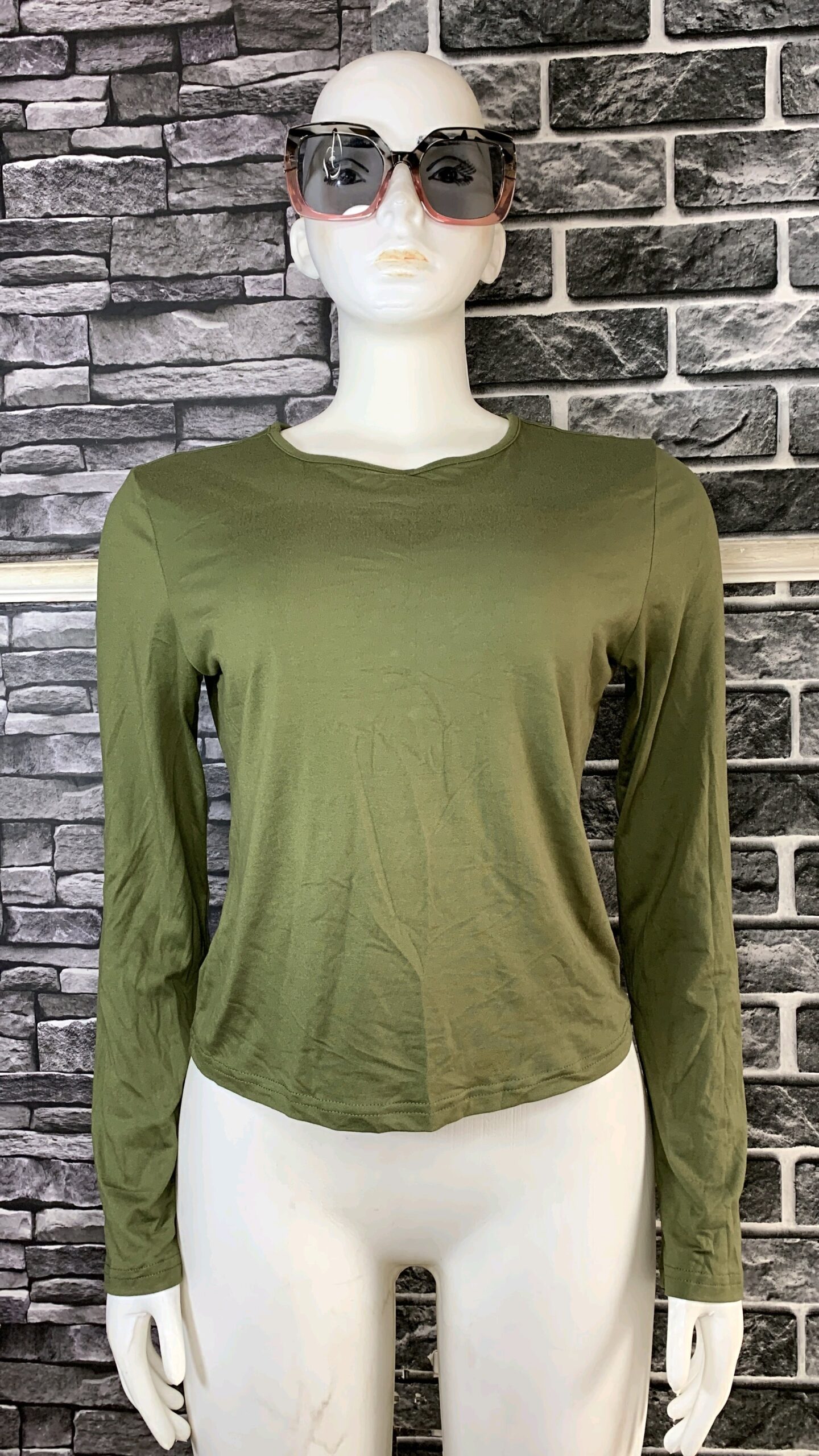 Olive Green Long sleeve Top 2 Olive Green Long sleeve Top - Image 2