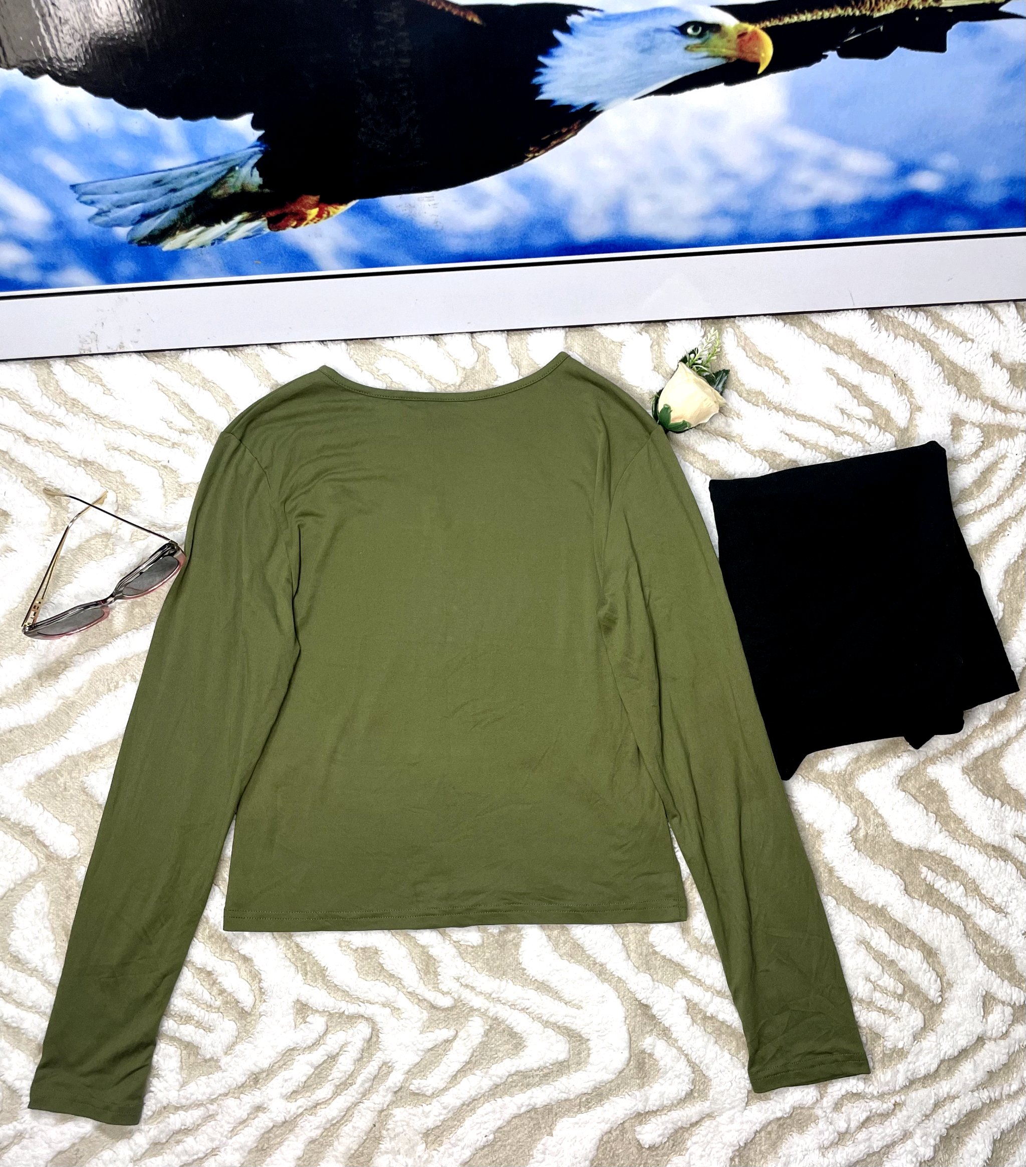 Olive Green Long sleeve Top 5 Olive Green Long sleeve Top - Image 5