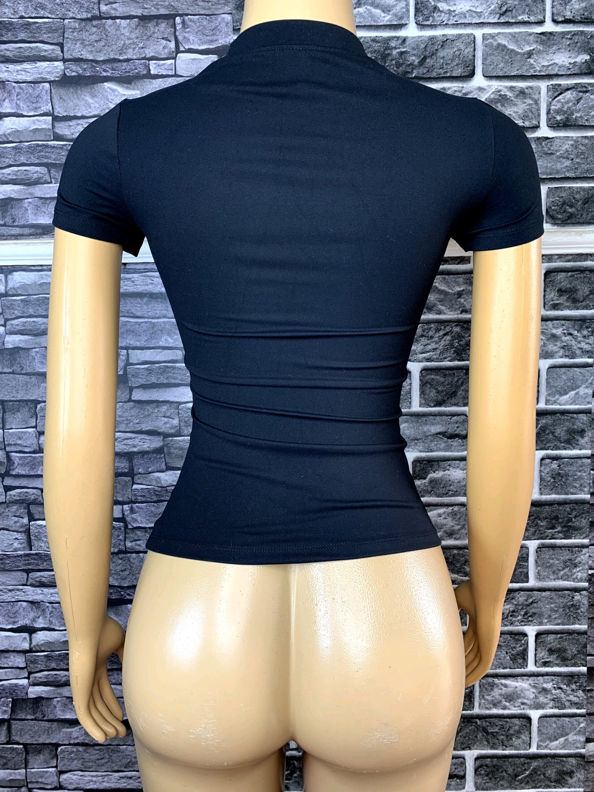 Black Fitted Women's T_Shirt 3 Black Fitted Women's T_Shirt - Image 3