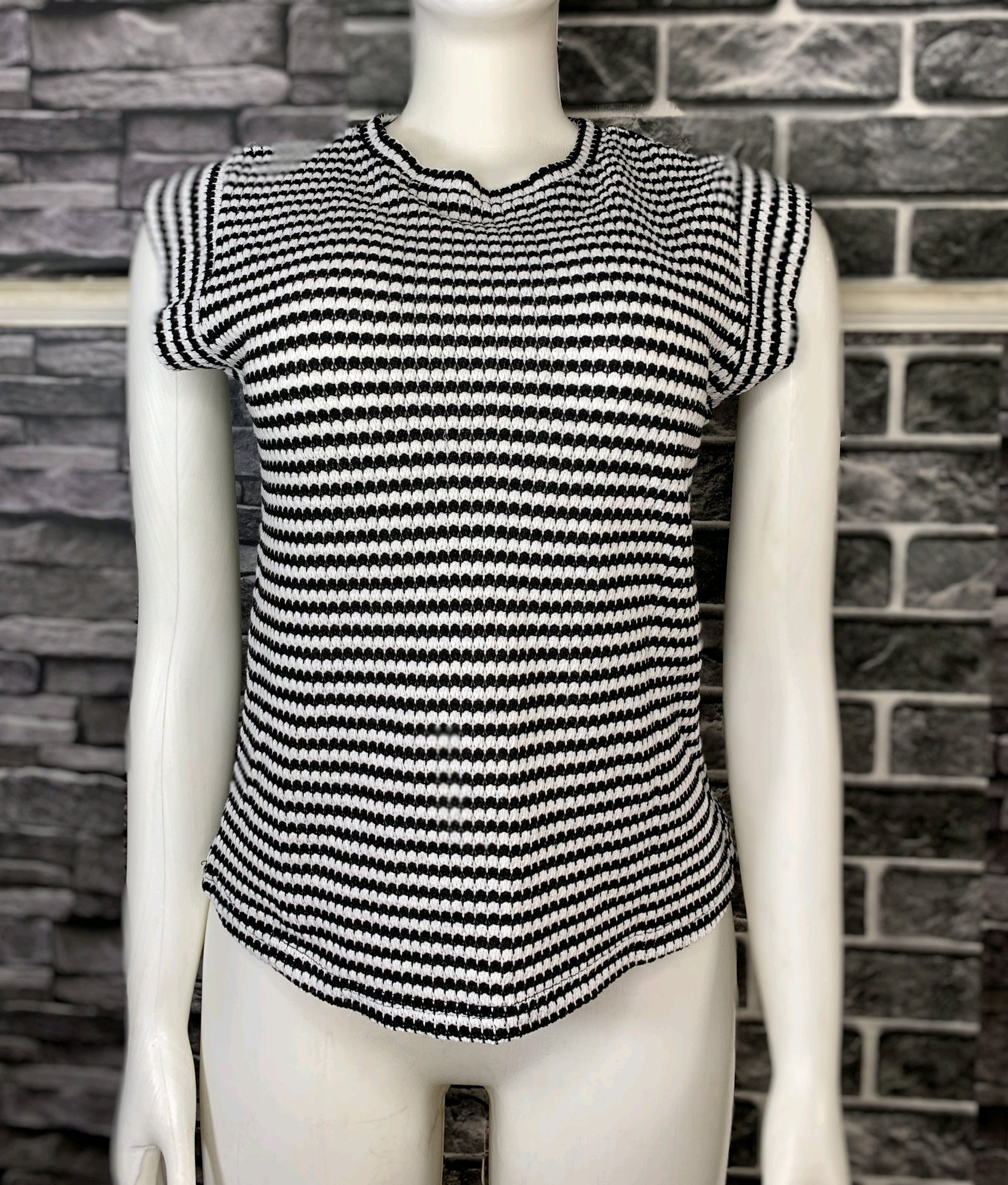 white Striped Knit Top 1 white Striped Knit Top