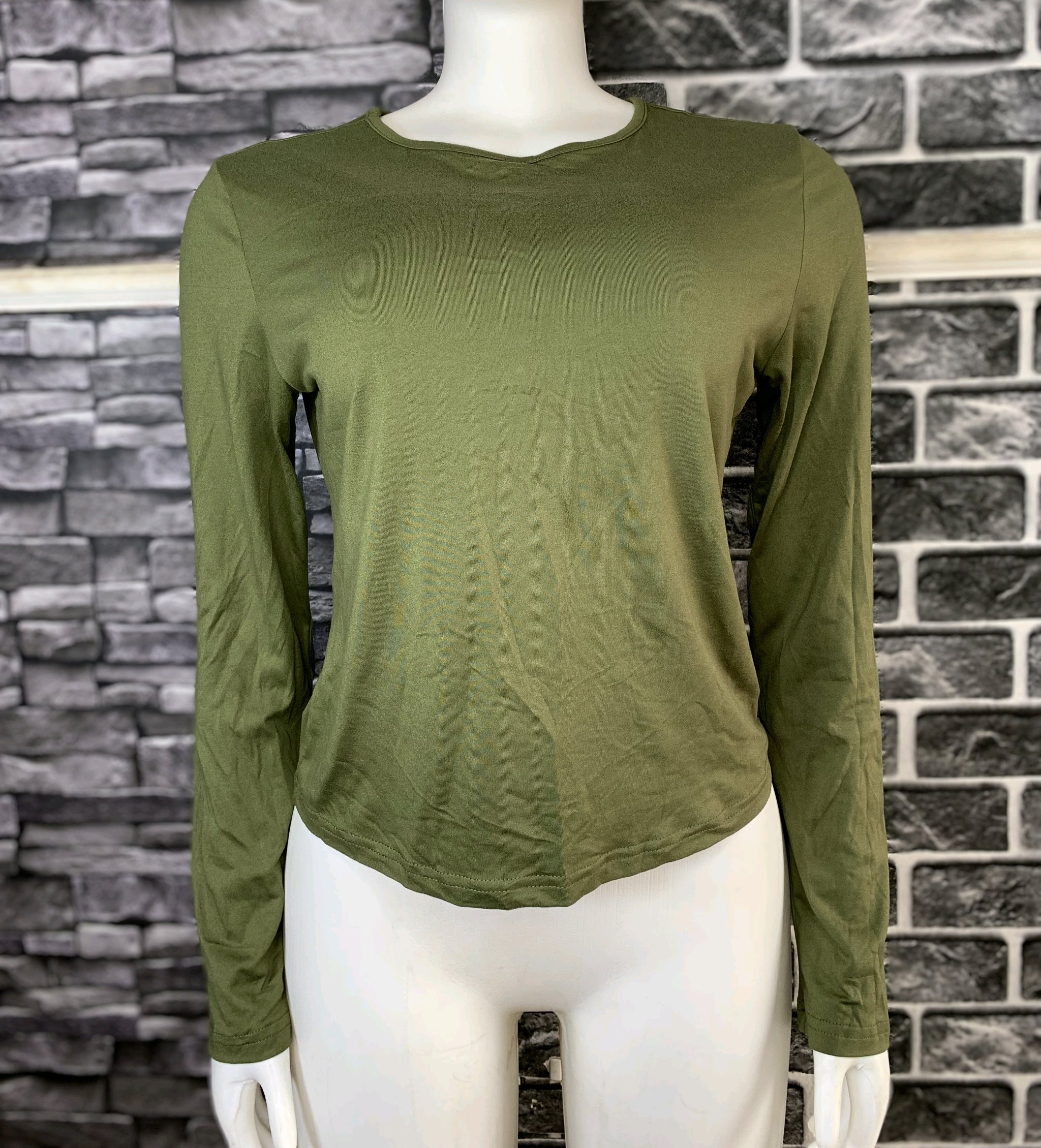 Olive Green Long sleeve Top 6 Olive Green Long sleeve Top - Image 6