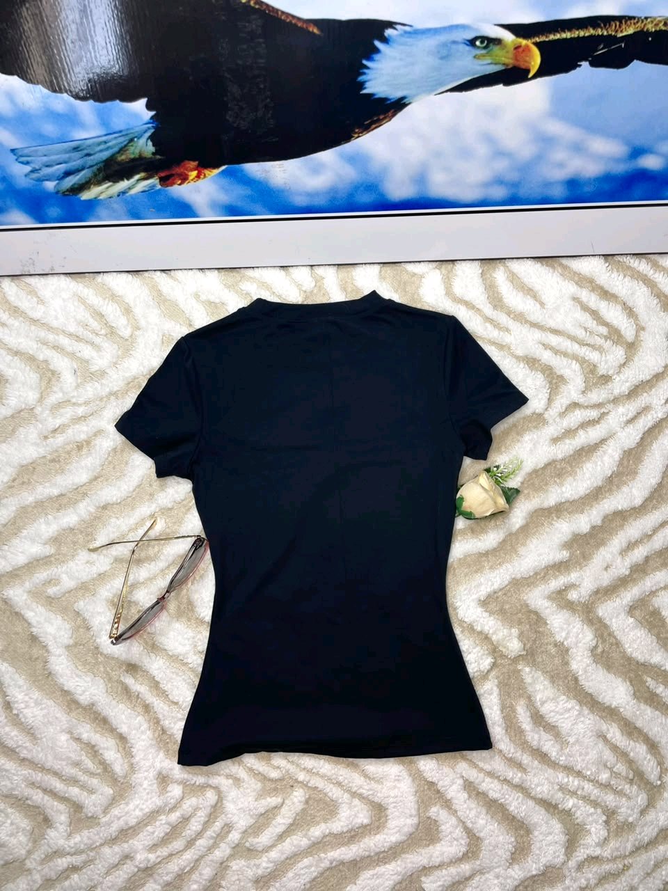 Black Fitted Women's T_Shirt 9 Black Fitted Women's T_Shirt - Image 9