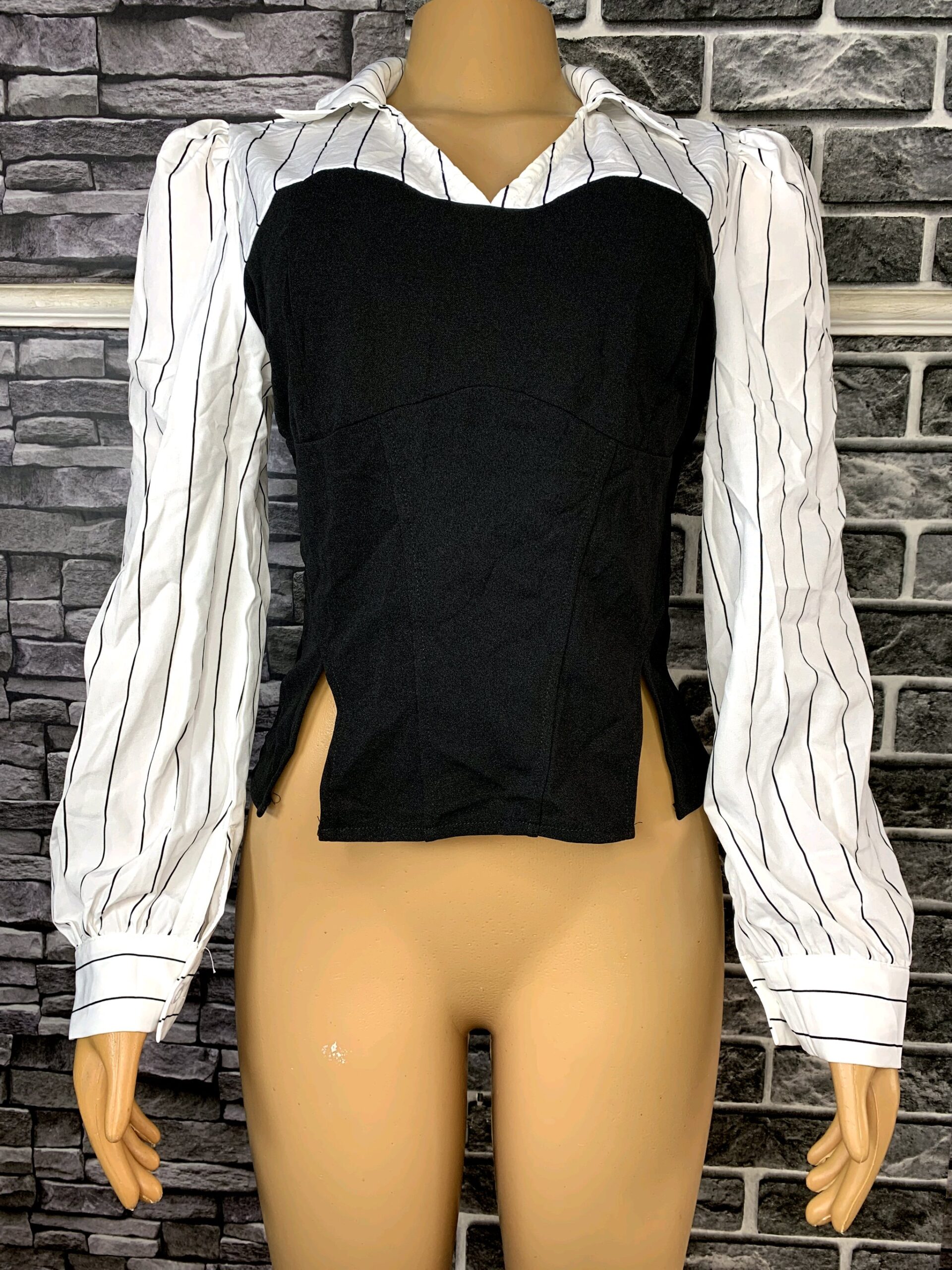 Striped Corset Blouse 4 Striped Corset Blouse - Image 4