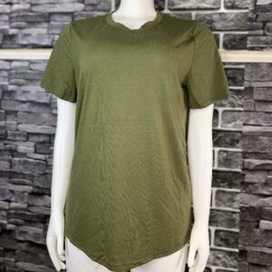 Olive Green Plain T-shirt