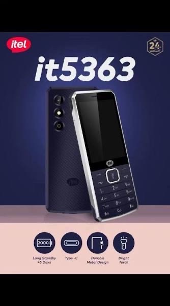 Genuine itel it5363 Feature Phone 2 Genuine itel it5363 Feature Phone - Image 2
