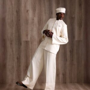 White senator suit