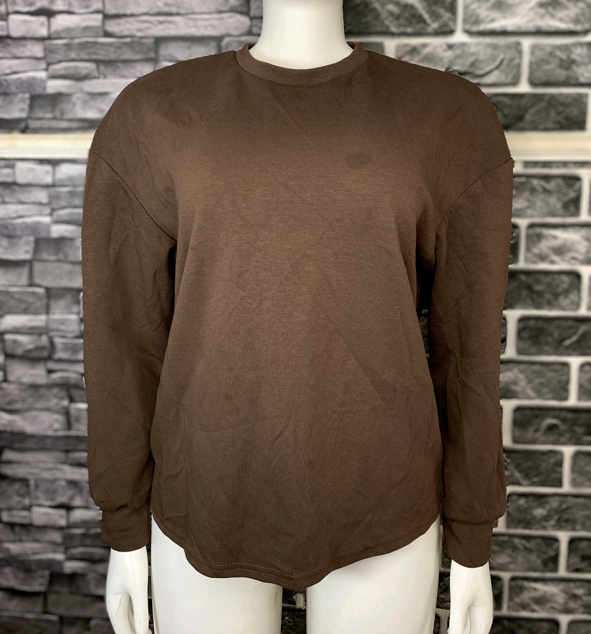 Brown Longsleeve T-shirt 2 Brown Longsleeve T-shirt - Image 2