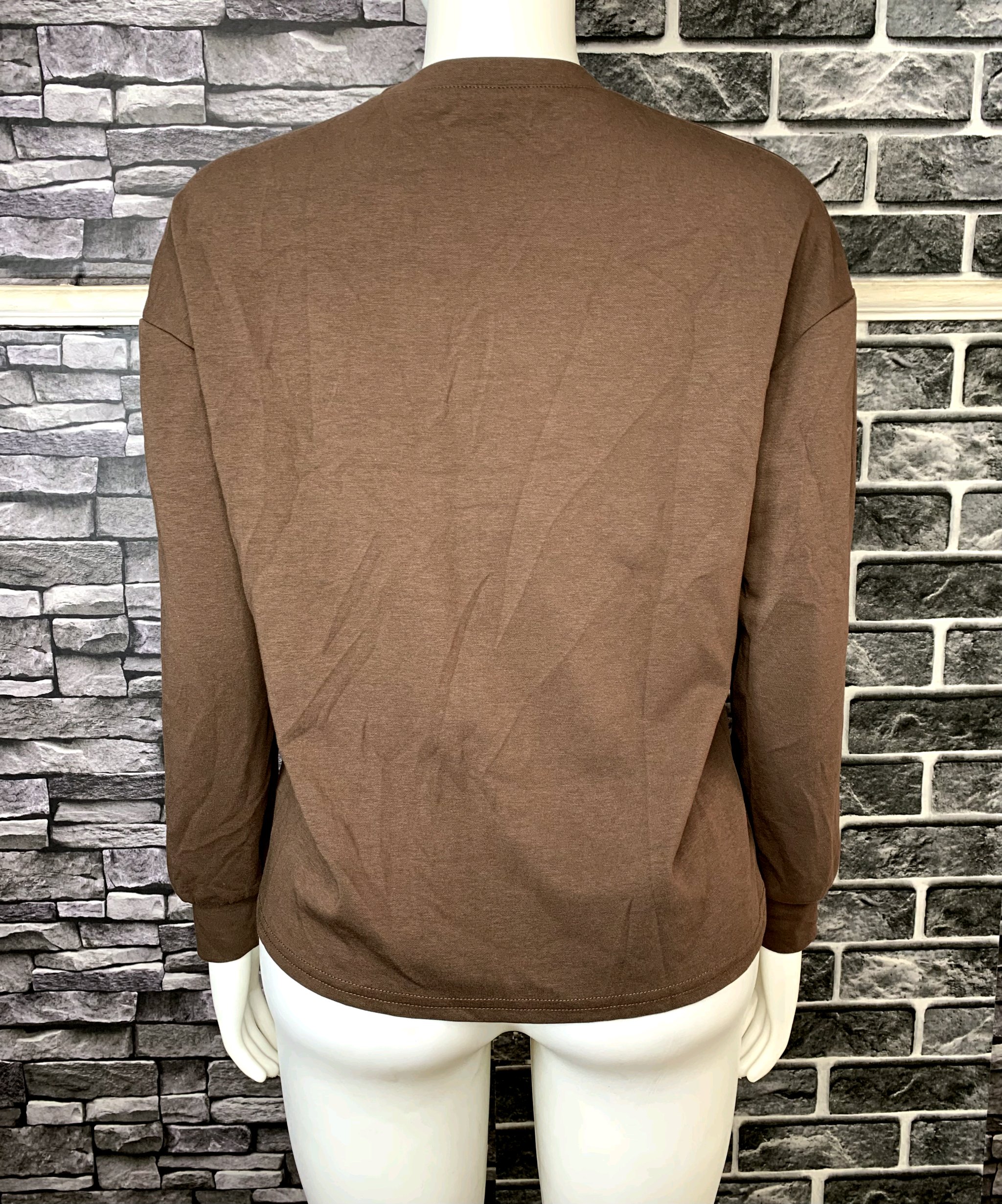 Brown Longsleeve T-shirt 3 Brown Longsleeve T-shirt - Image 3