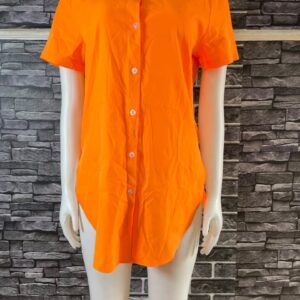 Orange Shirt Dress