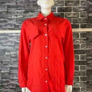 Red Longsleeve Button Shirt