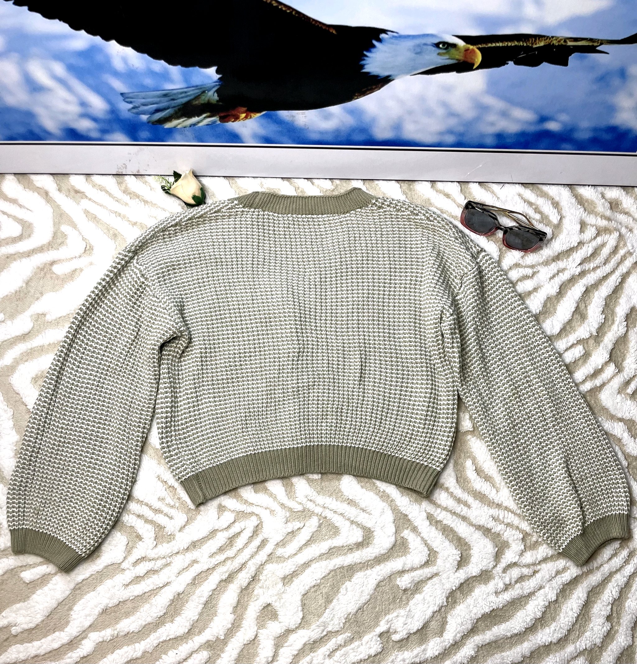 Women's Knit Cardigan Sweater 2 Women's Knit Cardigan Sweater - Image 2