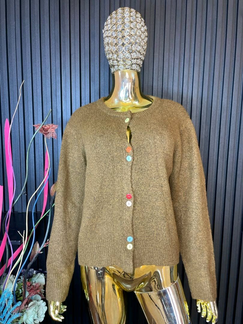 Brown Knit Cardigan 1 Brown Knit Cardigan