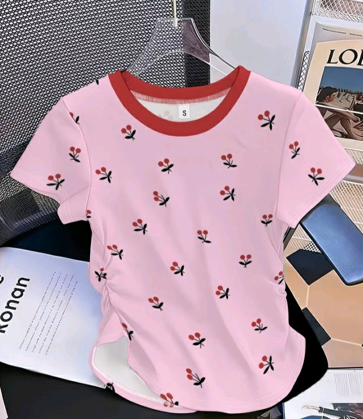 Women’s Casual Basic Ribbed Short Sleeve Top 2 Women’s Casual Basic Ribbed Short Sleeve Top - Image 2