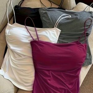 Summer Spicy Pure Desire Pleated Camisole Tank Top,