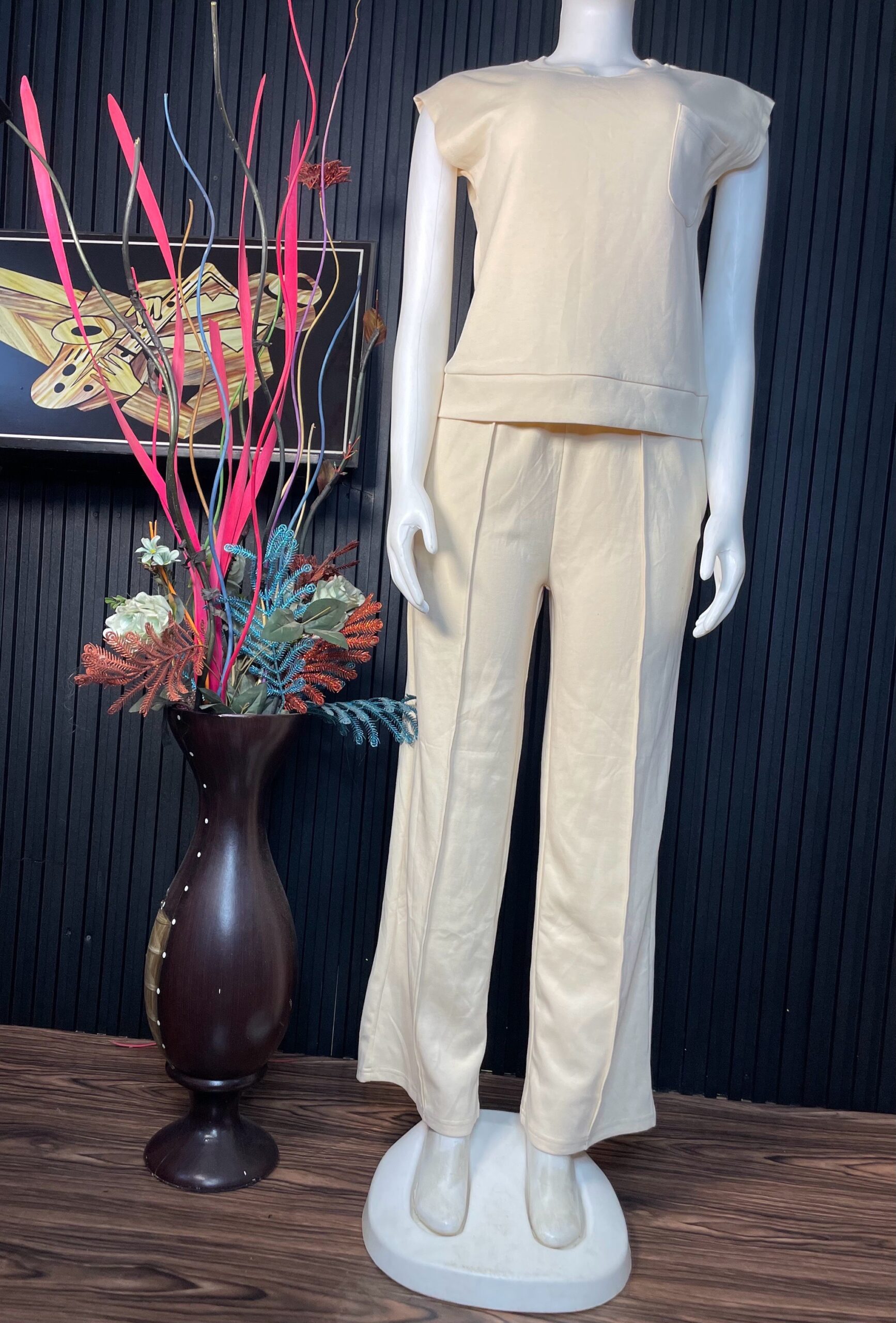 Women’s Cream Two-Piece 2 Women’s Cream Two-Piece - Image 2