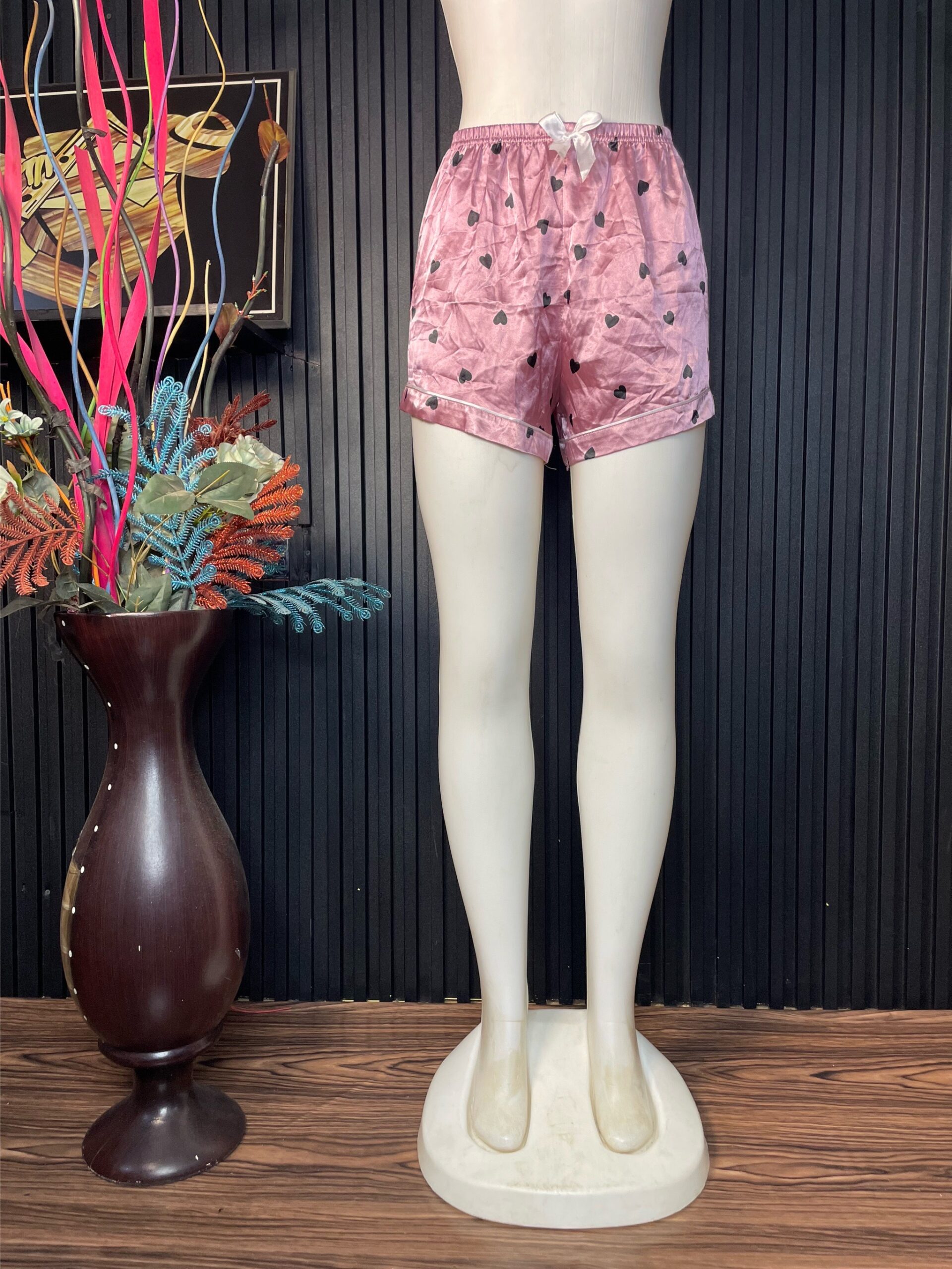 Women’s Satin Sleep Shorts 2 Women’s Satin Sleep Shorts - Image 2