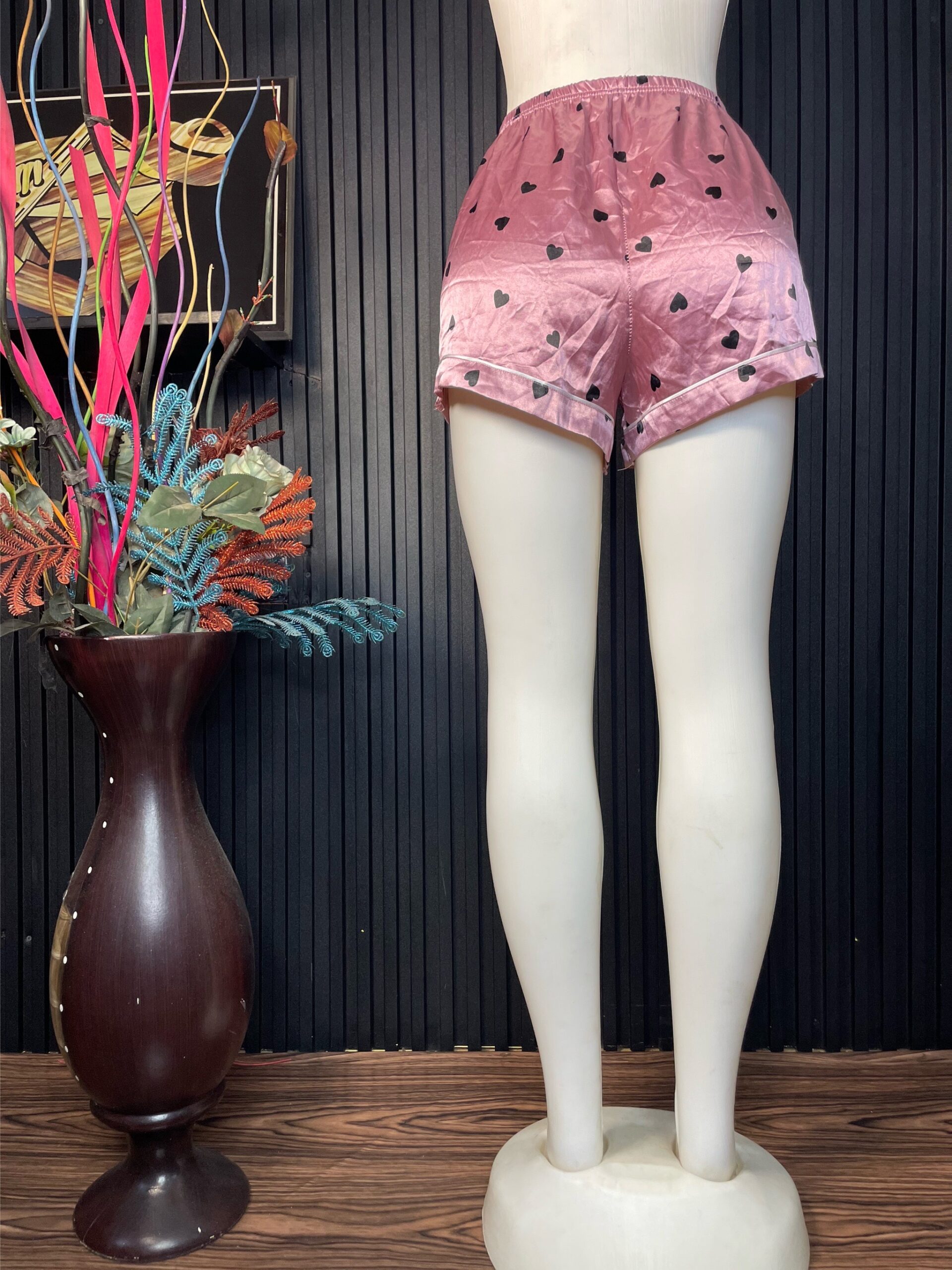 Women’s Satin Sleep Shorts 3 Women’s Satin Sleep Shorts - Image 3
