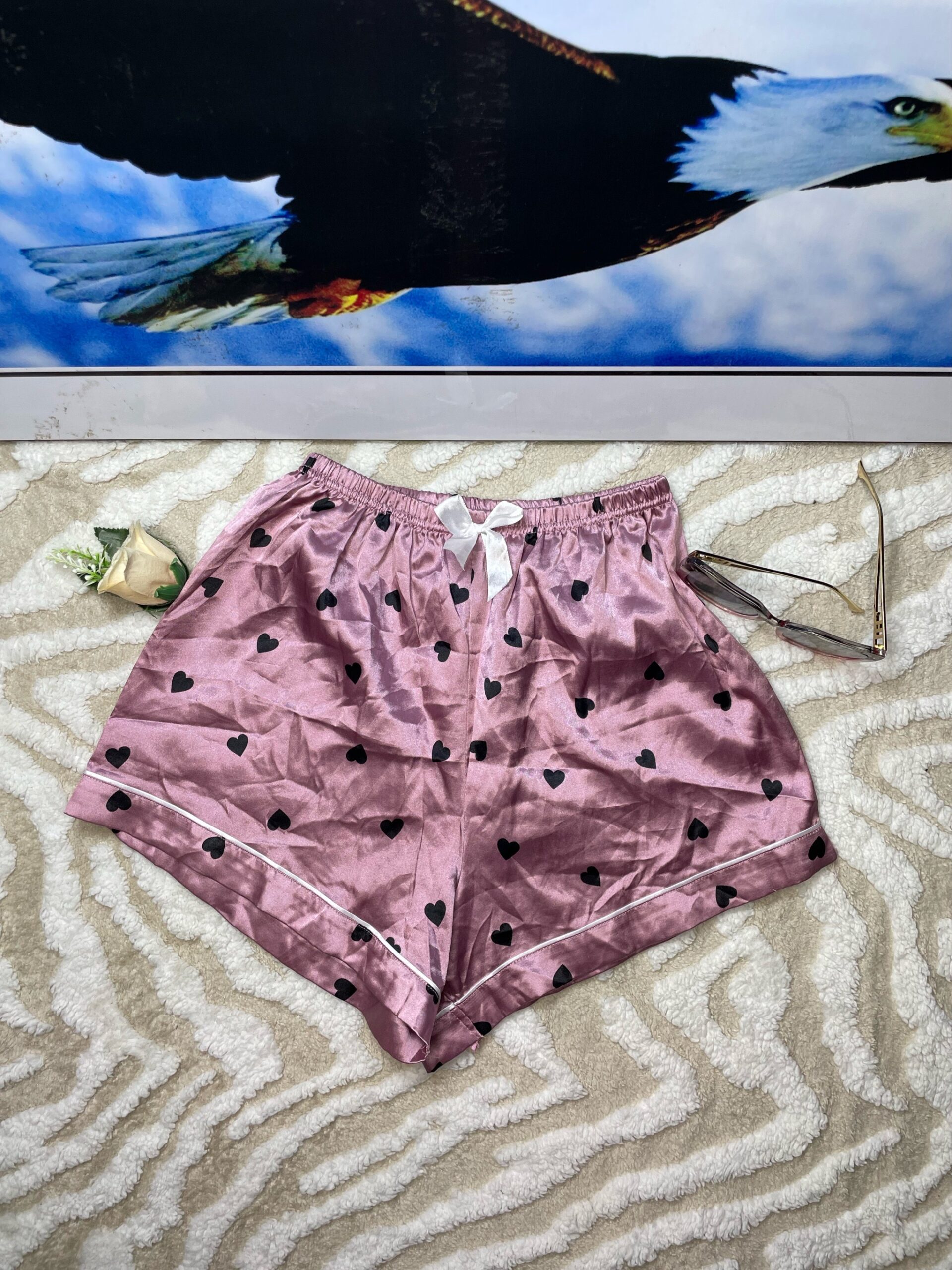Women’s Satin Sleep Shorts 4 Women’s Satin Sleep Shorts - Image 4