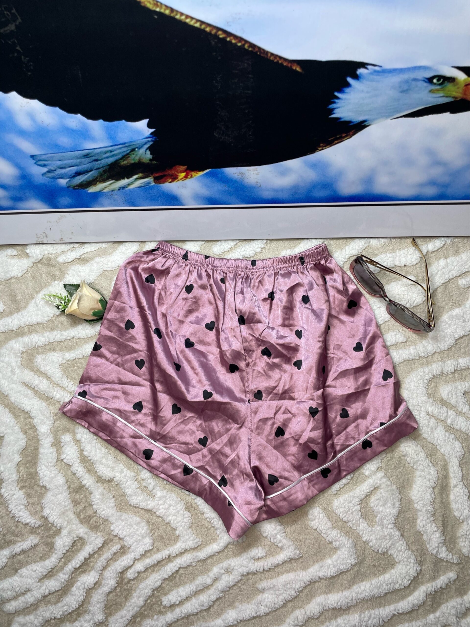 Women’s Satin Sleep Shorts 5 Women’s Satin Sleep Shorts - Image 5