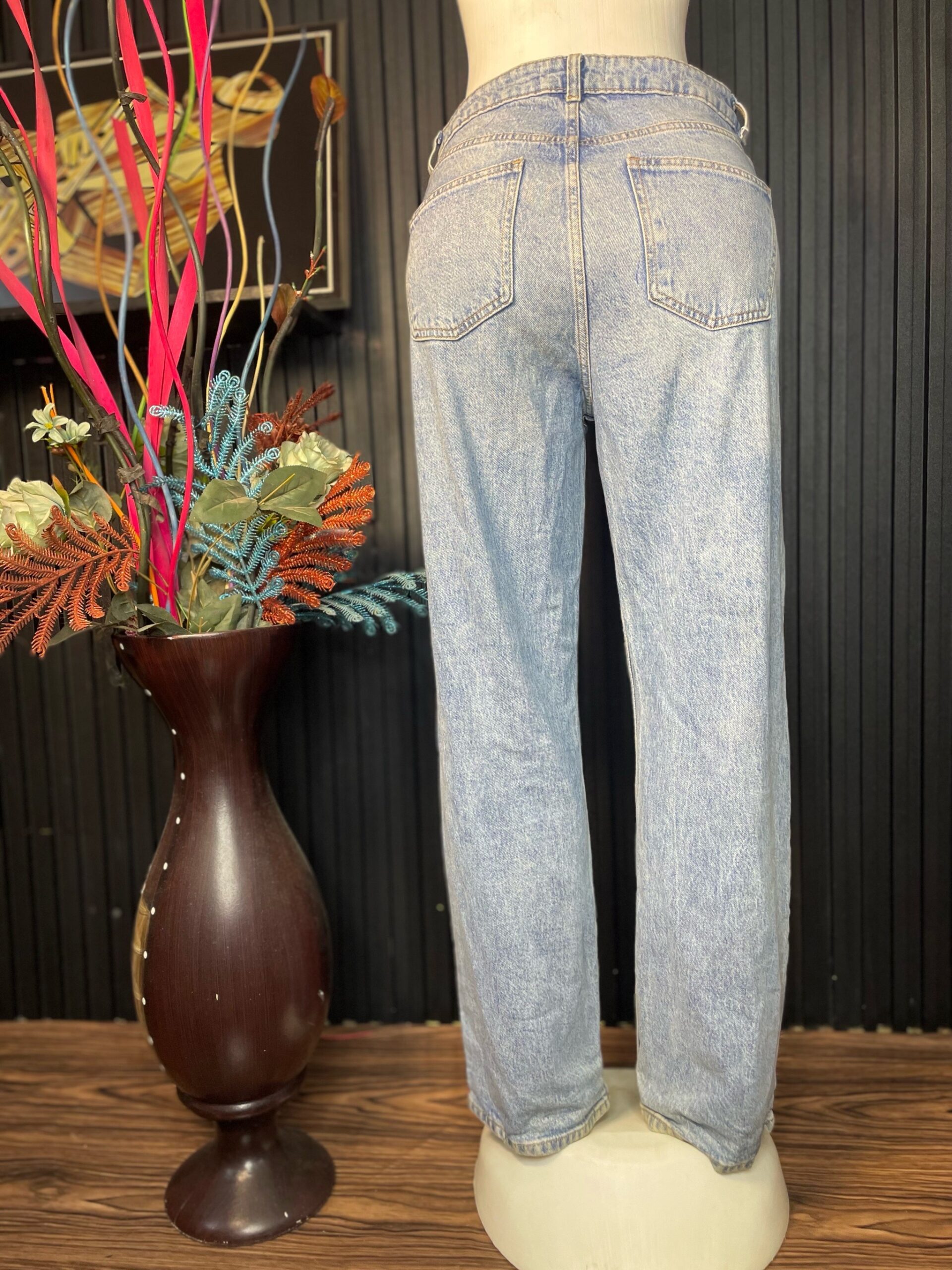 Light Wash Straight Leg Jean 3 Light Wash Straight Leg Jean - Image 3