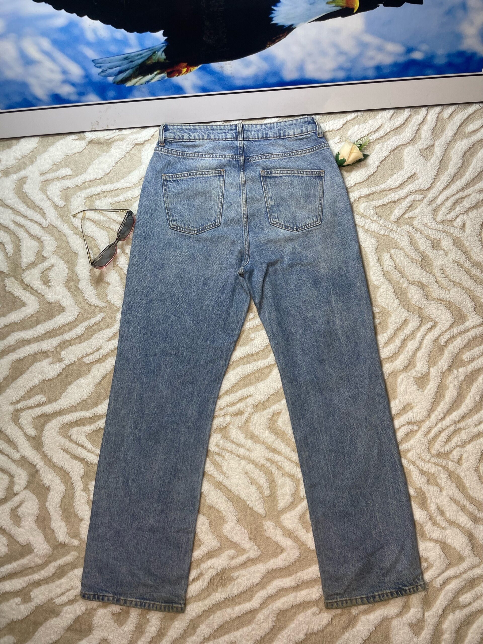 Light Wash Straight Leg Jean 5 Light Wash Straight Leg Jean - Image 5