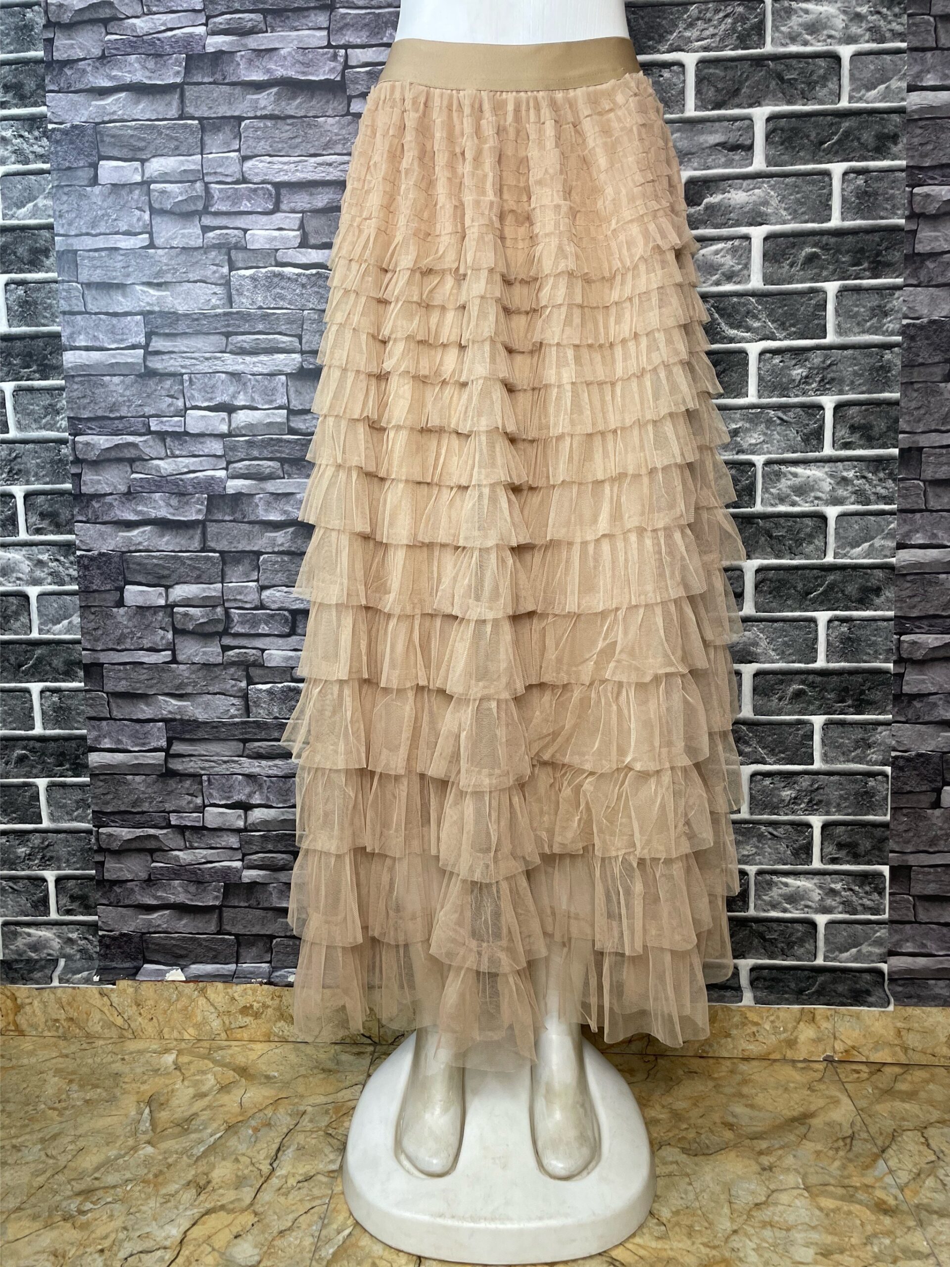 Layered Tulle Maxi Skirt 2 Layered Tulle Maxi Skirt - Image 2