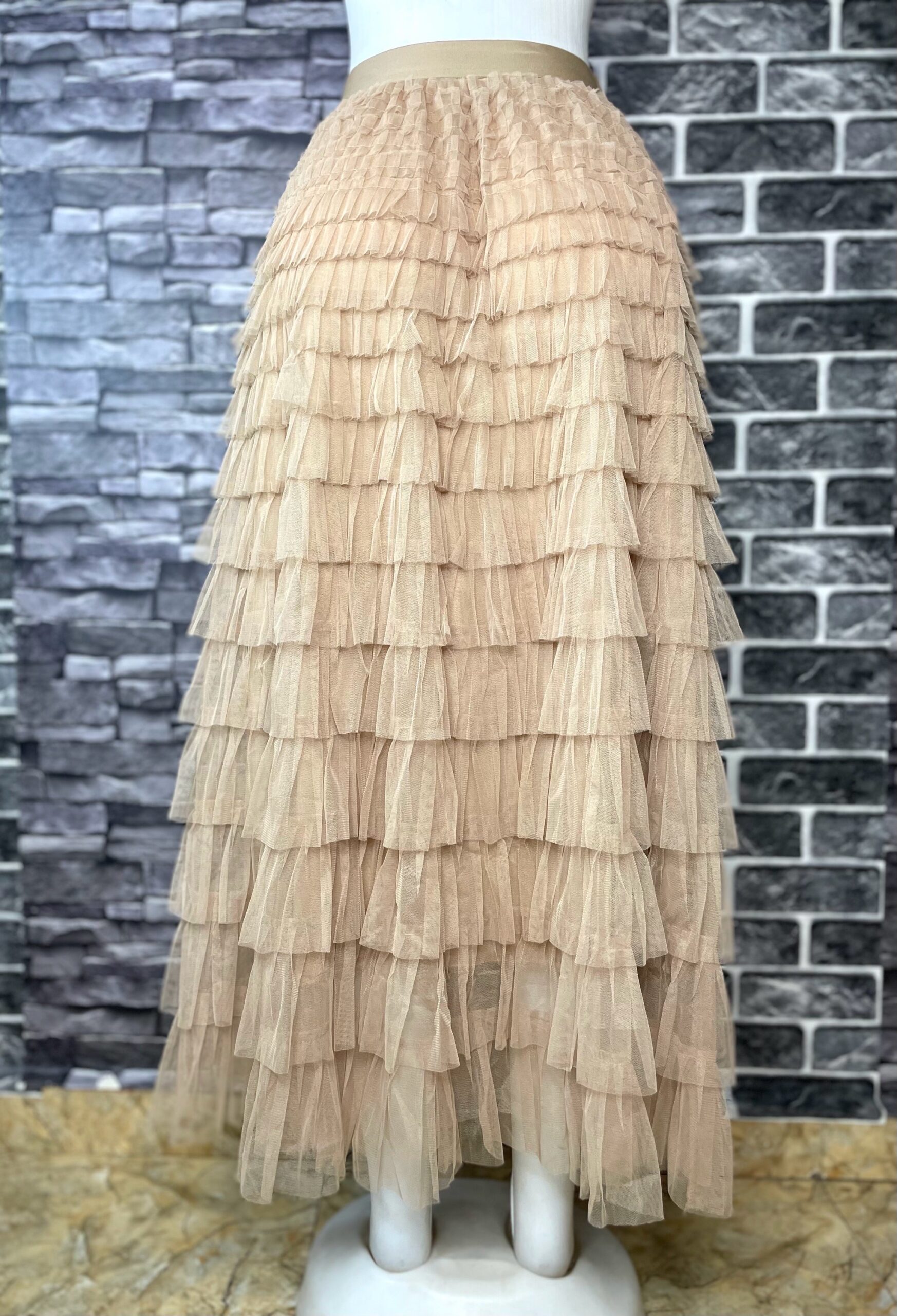 Layered Tulle Maxi Skirt 3 Layered Tulle Maxi Skirt - Image 3