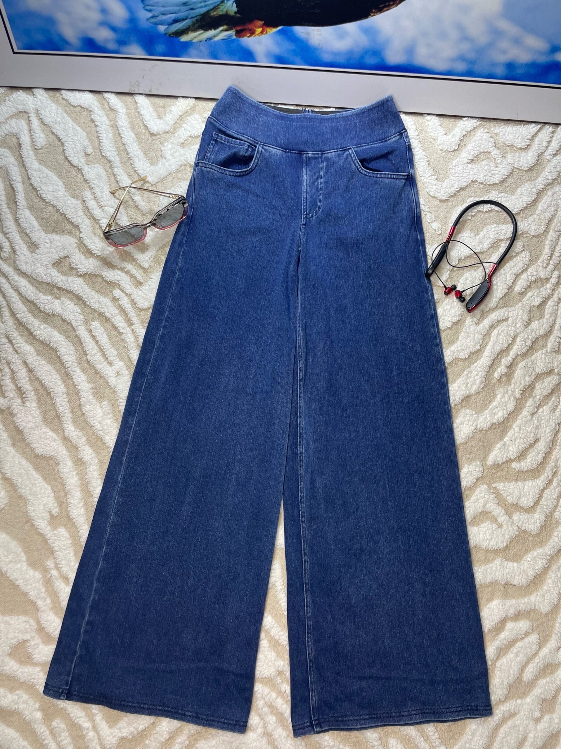 Women’s Stretch Denim Palazzo Pant 2 Women’s Stretch Denim Palazzo Pant - Image 2