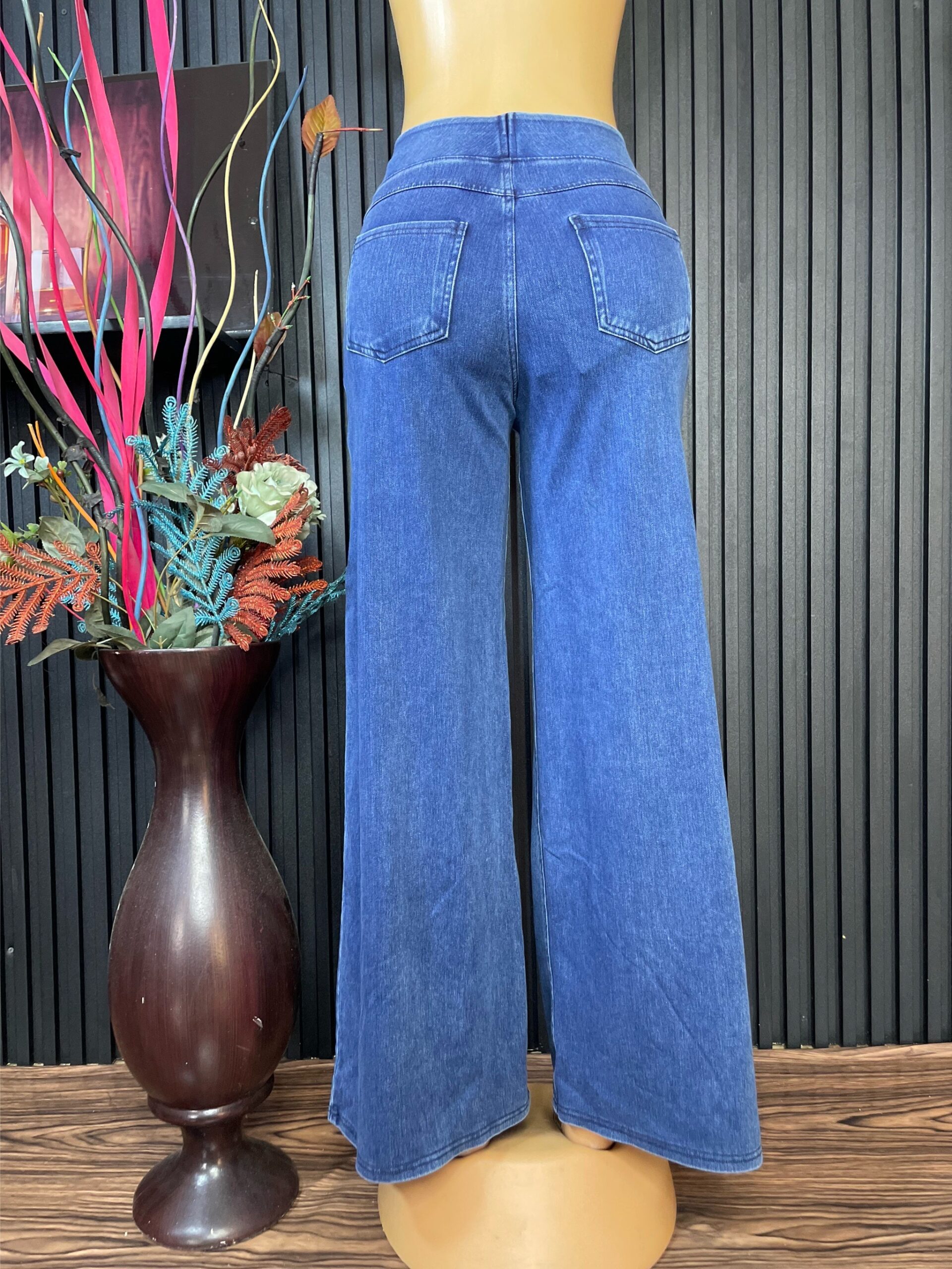 Women’s Stretch Denim Palazzo Pant 5 Women’s Stretch Denim Palazzo Pant - Image 5