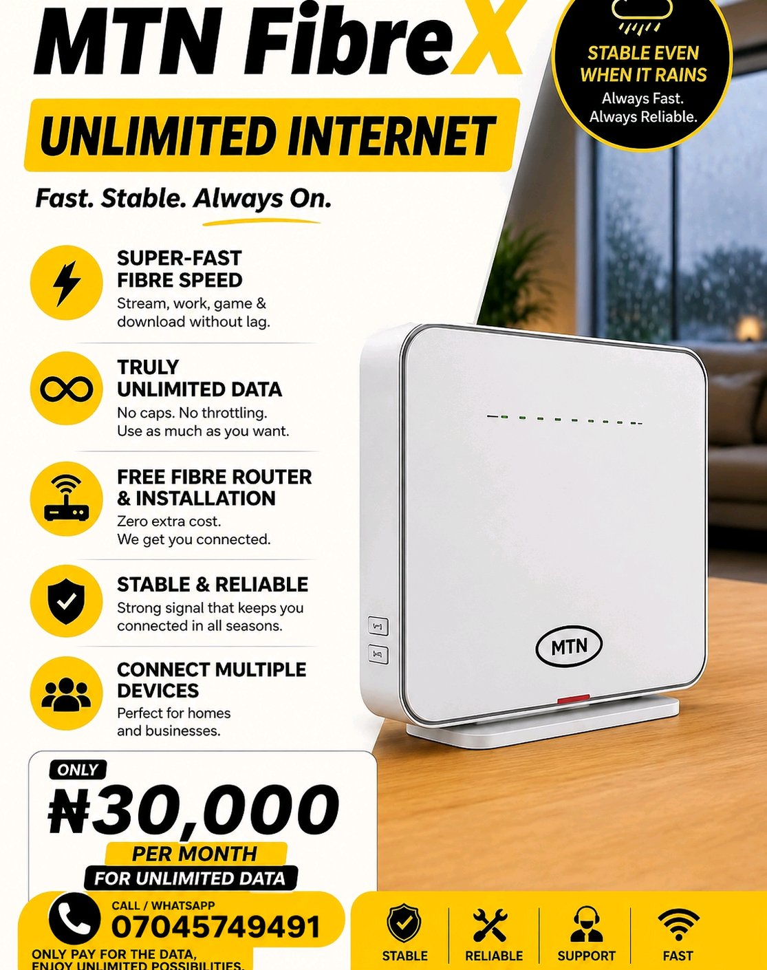 MTN FIBRE X ROUTER 2 MTN FIBRE X ROUTER - Image 2
