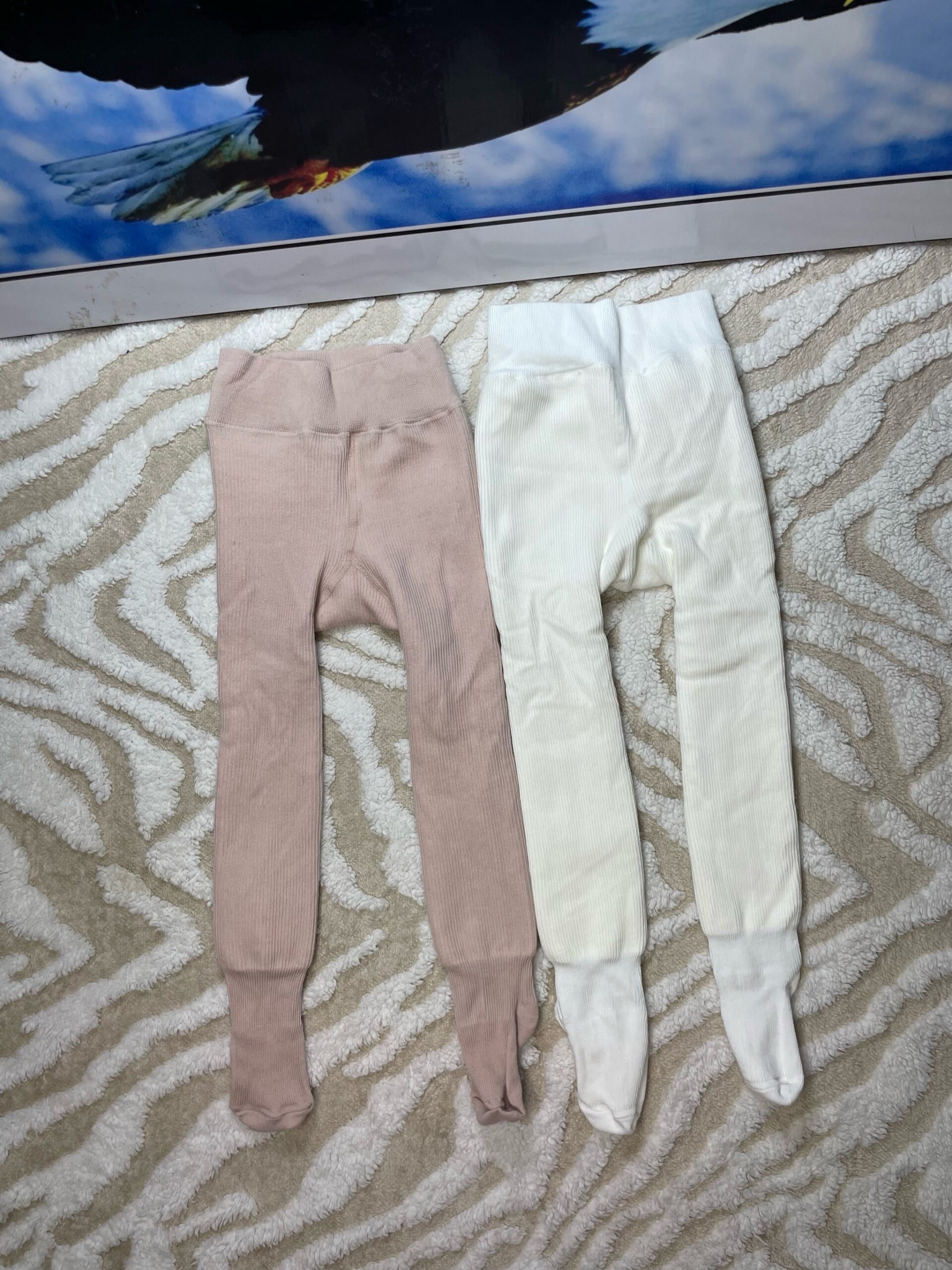 Baby knit Footed Leggings 1 Baby knit Footed Leggings