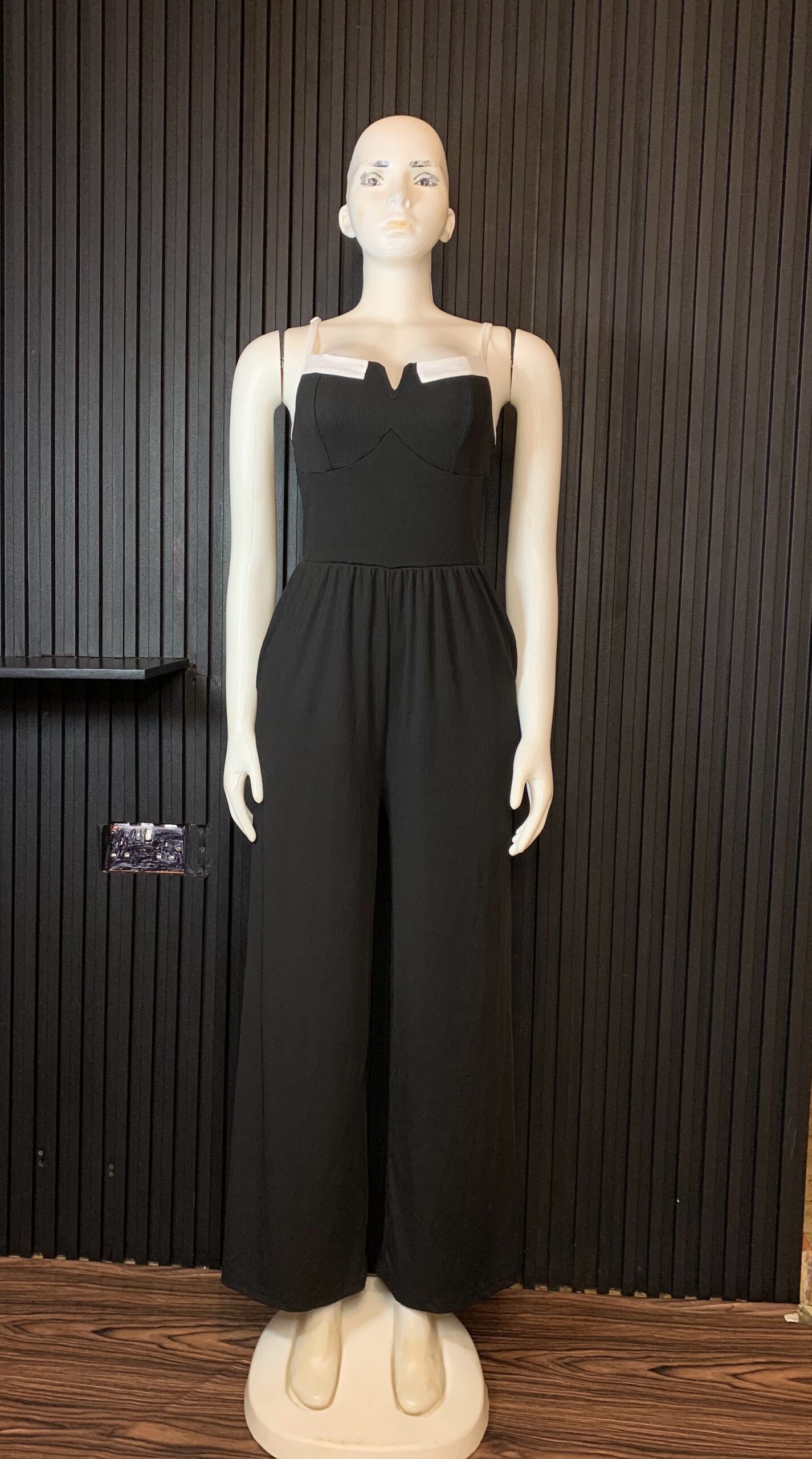 Elegant Black Wrap-Front Jumpsuit – Premium Women’s Wide-Leg One-Piece Outfit 1 Elegant Black Wrap-Front Jumpsuit – Premium Women’s Wide-Leg One-Piece Outfit