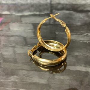 Home 12 Gold Hoop Earrings