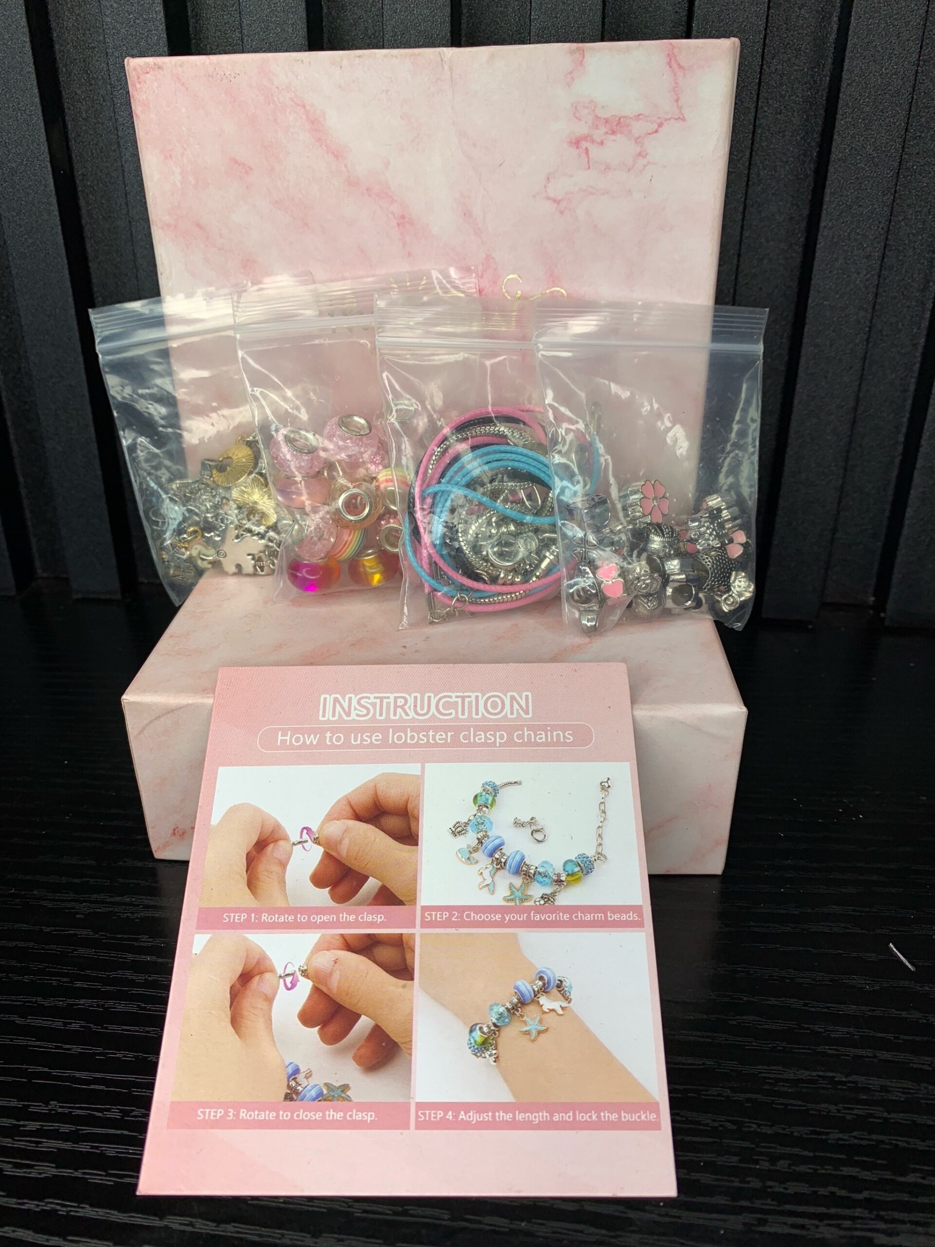 Charm Bracelet Making Kit - Elegant DIY Jewelry Set 2 Charm Bracelet Making Kit - Elegant DIY Jewelry Set - Image 2