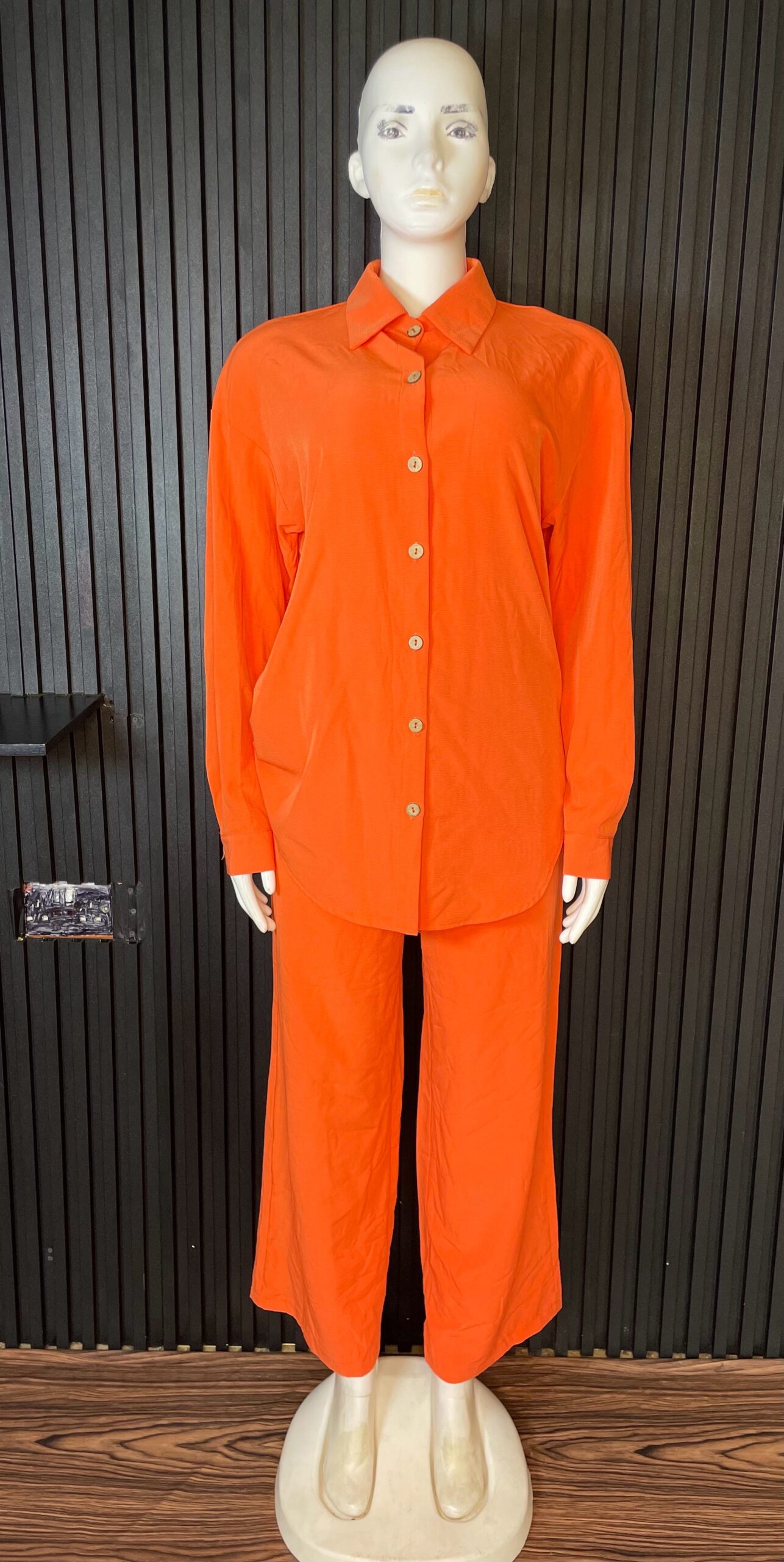 Orange Two-Piece Trouser Set 1 Orange Two-Piece Trouser Set