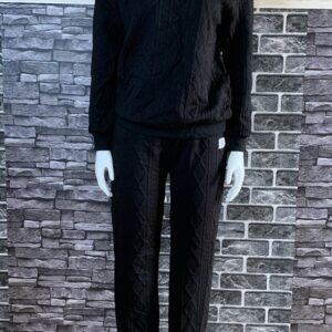 Black Sweat Two Piece sets